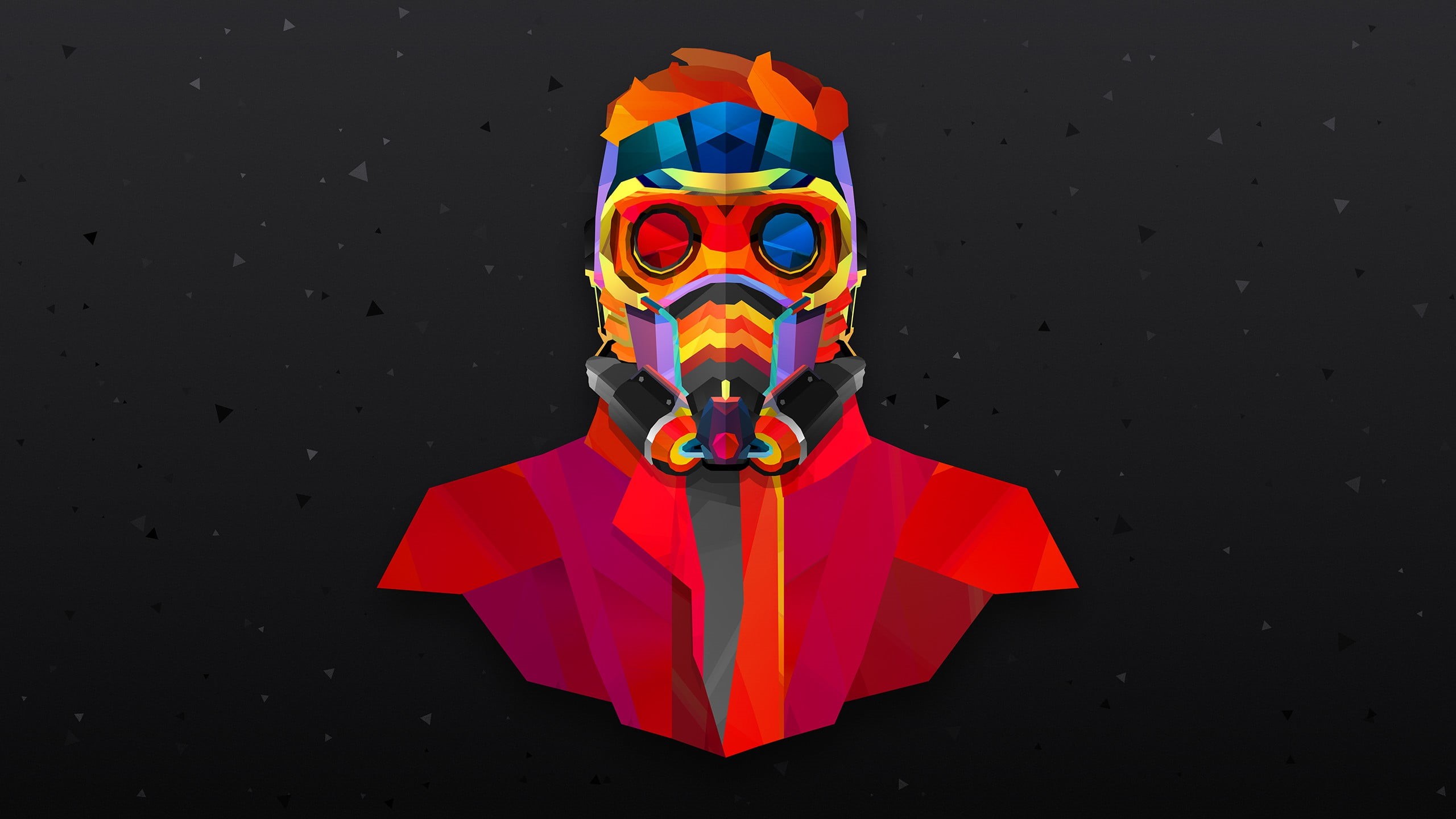 front view, movies, man, galaxy, 2K, painting, studio shot, black Color, computer Graphic, illustration, guardians, indoors, black background, creativity, HD Wallpaper