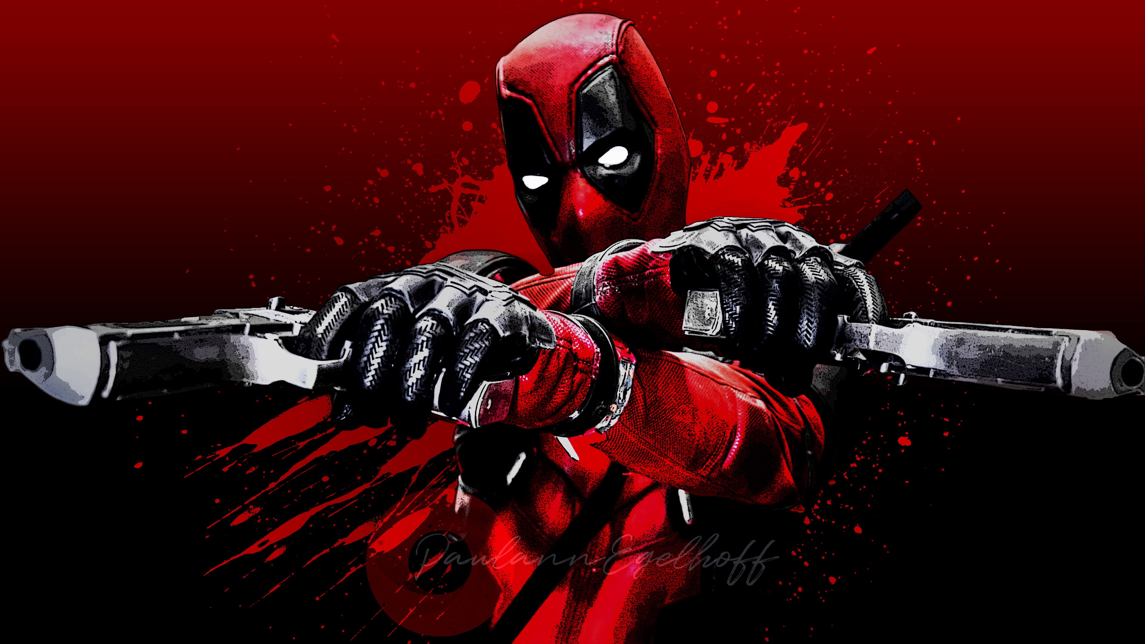 4K, no people, studio shot, aggression, human representation, celebration, horror, security, fear, protective glove, evil, Merc with a Mouth, Deadpool, HD Wallpaper