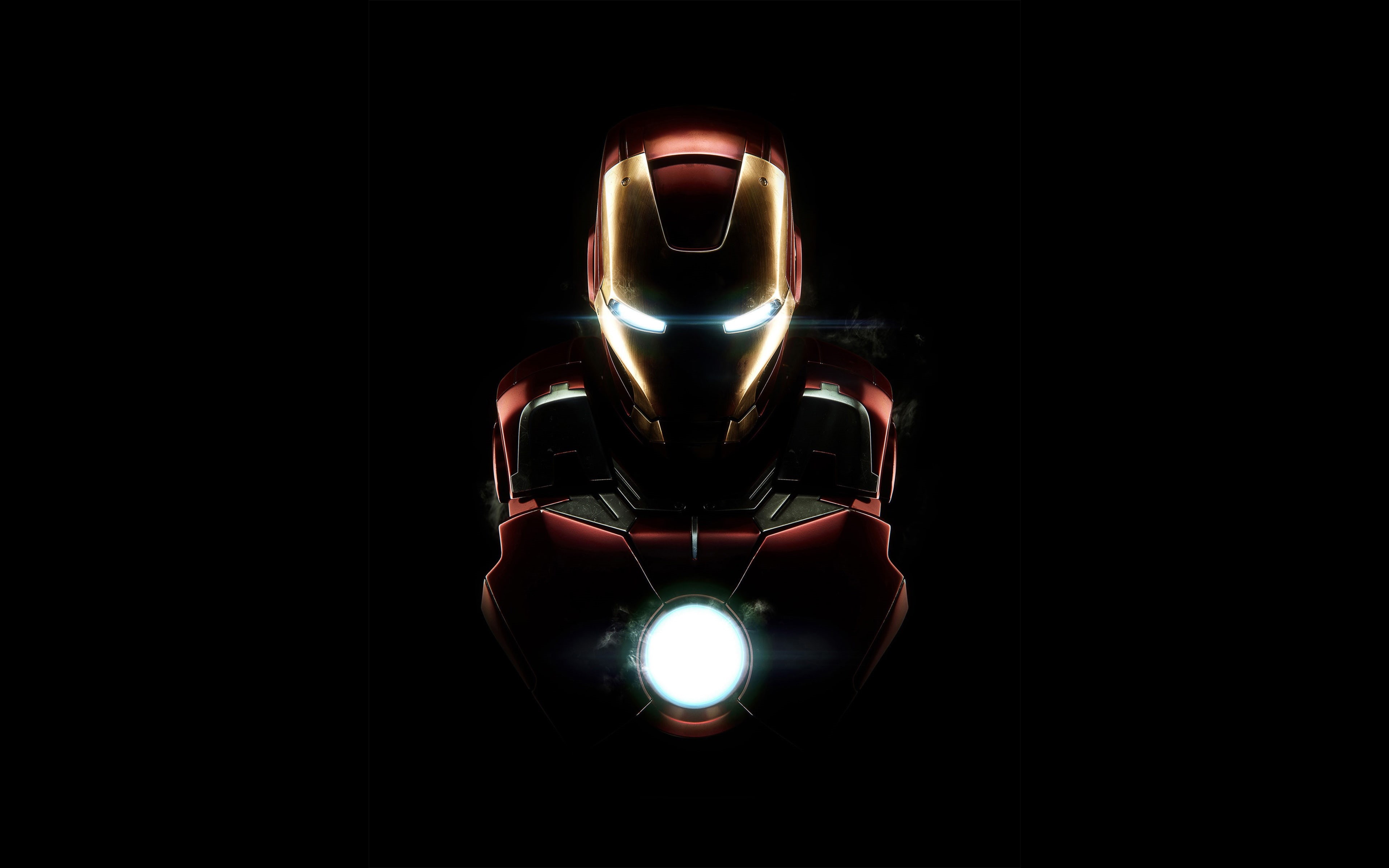 dark, Marvel Cinematic Universe, Iron Man, 4K, simple background, HD Wallpaper