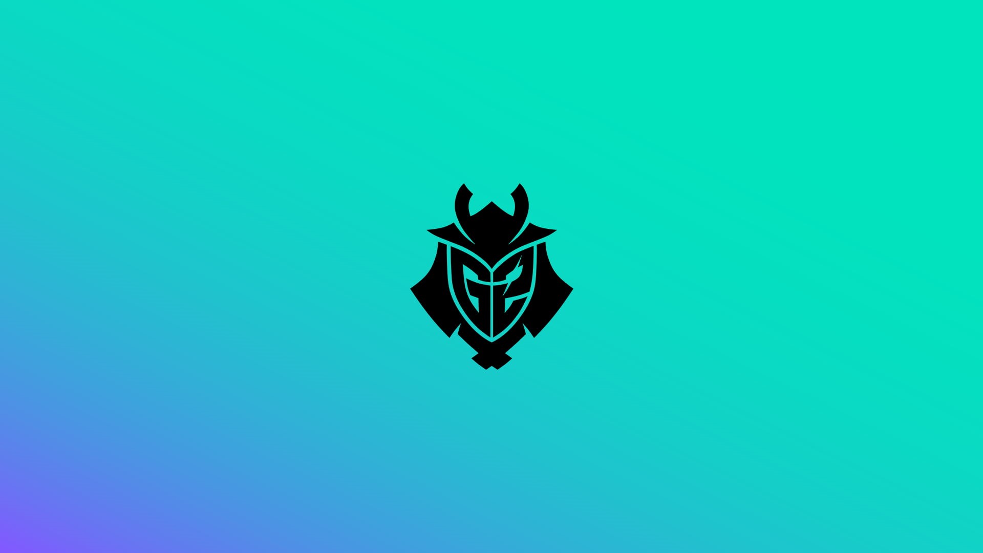 cyan, 1080P, G2 Esport, logo, gradient, LEC, blue, HD Wallpaper