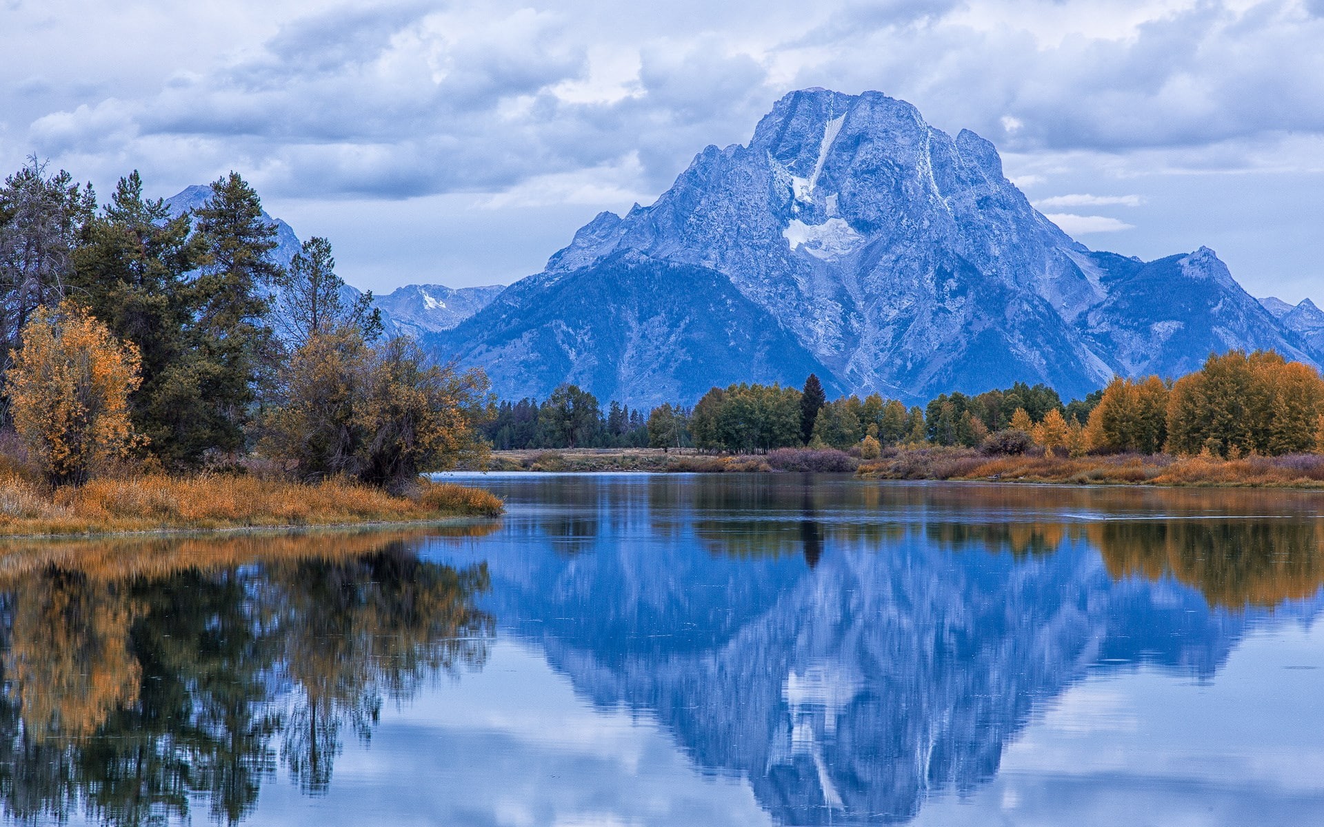 outdoors, tranquil scene, non-urban scene, 1080P, cloud - sky, water, idyllic, day, mountain range, sky, beauty in nature, lake, no people, tranquility, HD Wallpaper