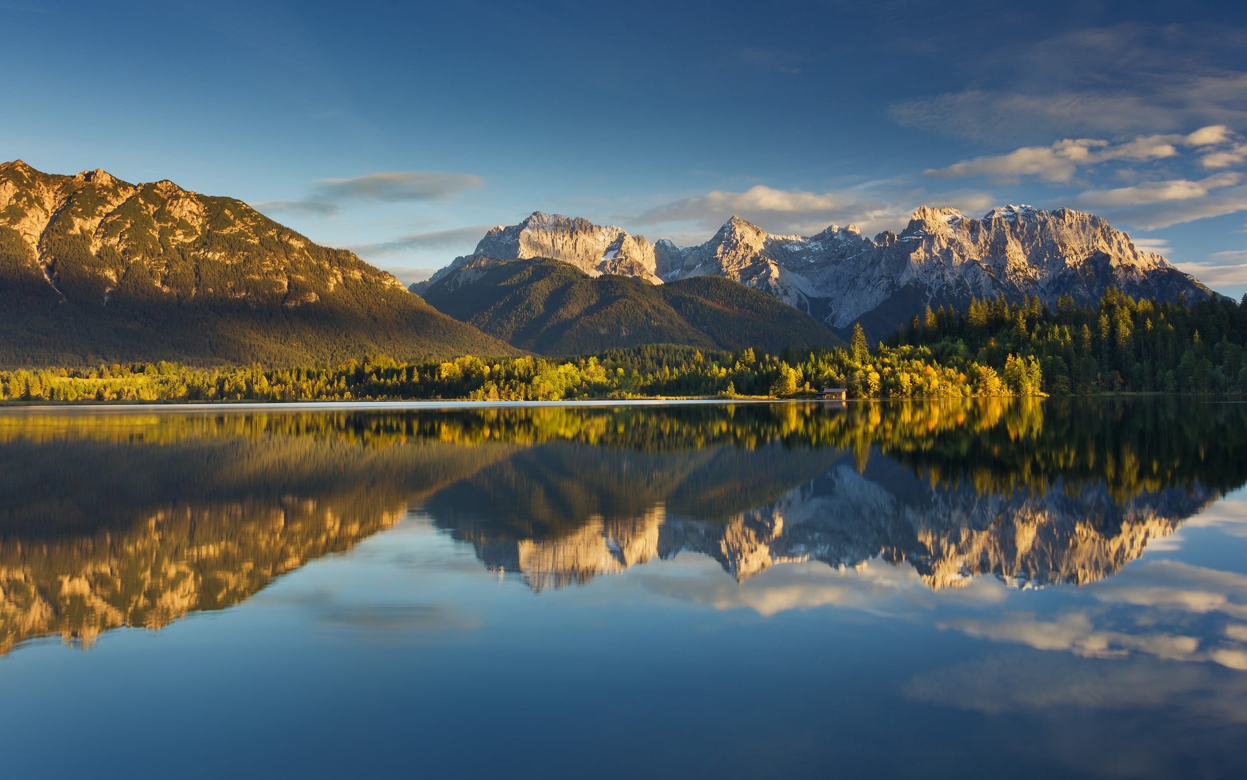 symmetry, near, photography, mountain range, sky, waterfront, body, nature, scenics - nature, cloud - sky, clouds, mountain peak, non-urban scene, lake, HD Wallpaper