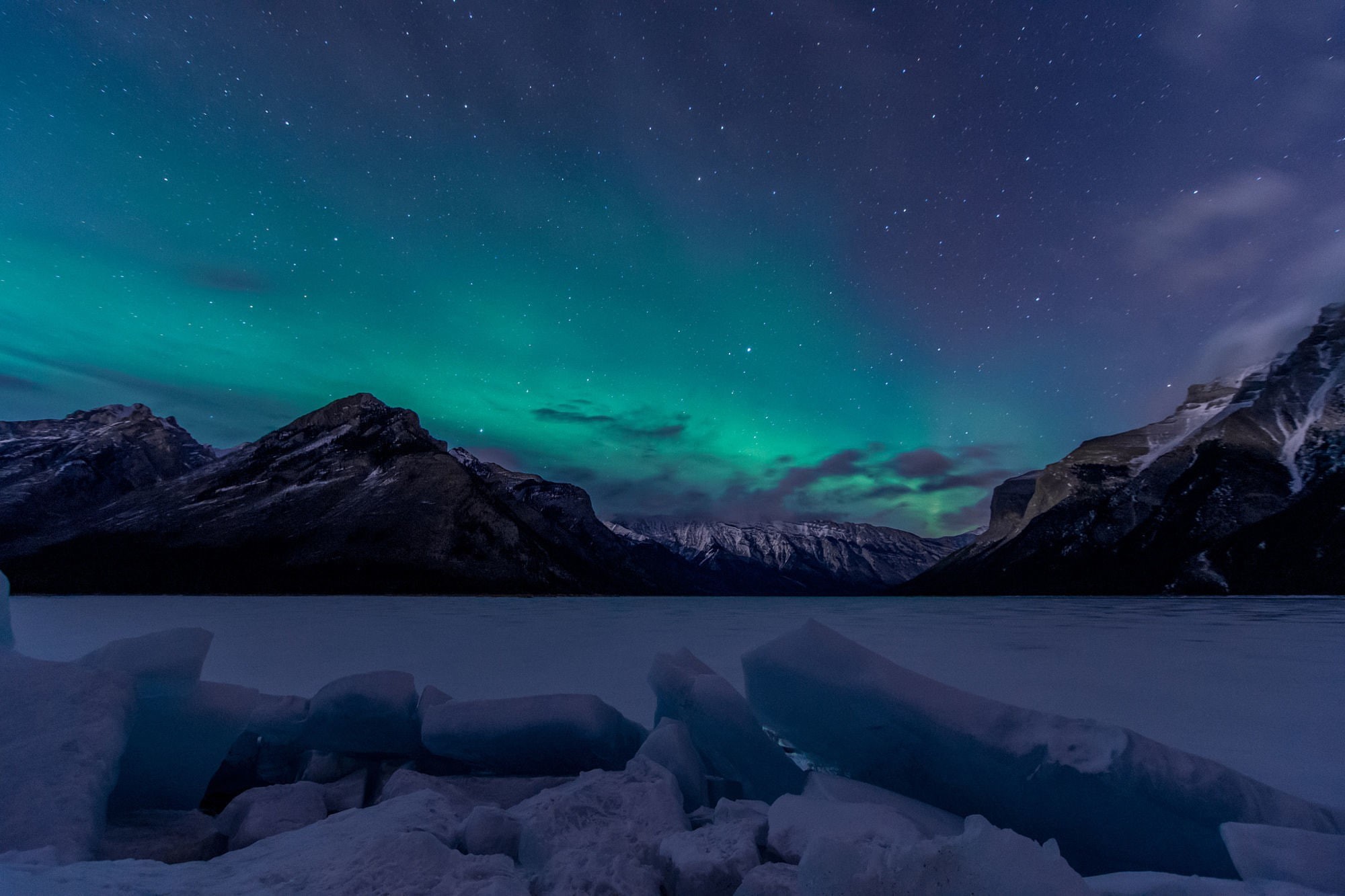 aurora  borealis, 1080P, snow, landscape, HD Wallpaper
