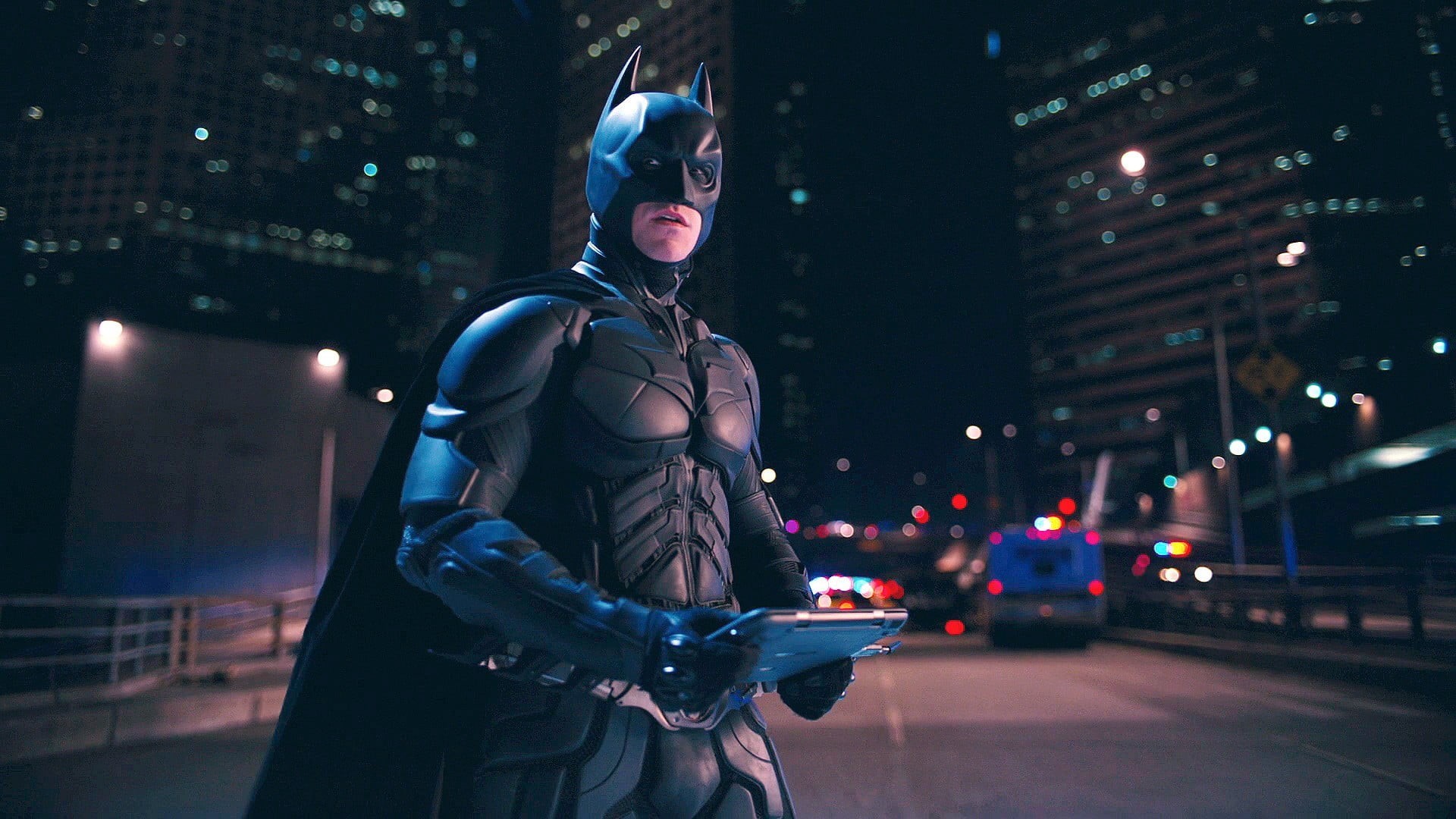 standing, young adult, architecture, one person, security, front view, Batman, night, city, women, 1080P, helmet, building exterior, street, protection, HD Wallpaper