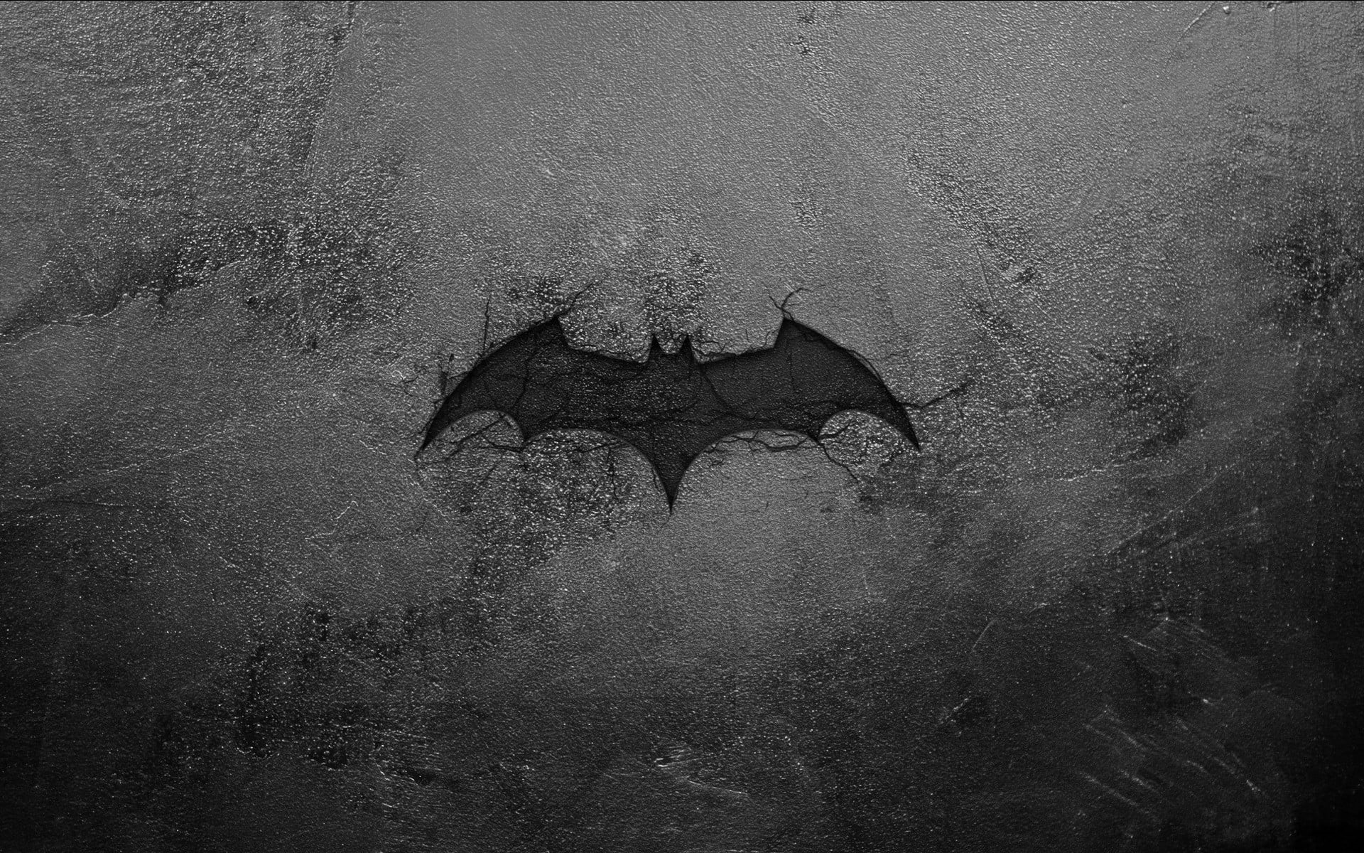 wall - building feature, creativity, textured, old, art and craft, water, full frame, 1080P, mammal, vertebrate, nature, animal wildlife, Batman logo, HD Wallpaper