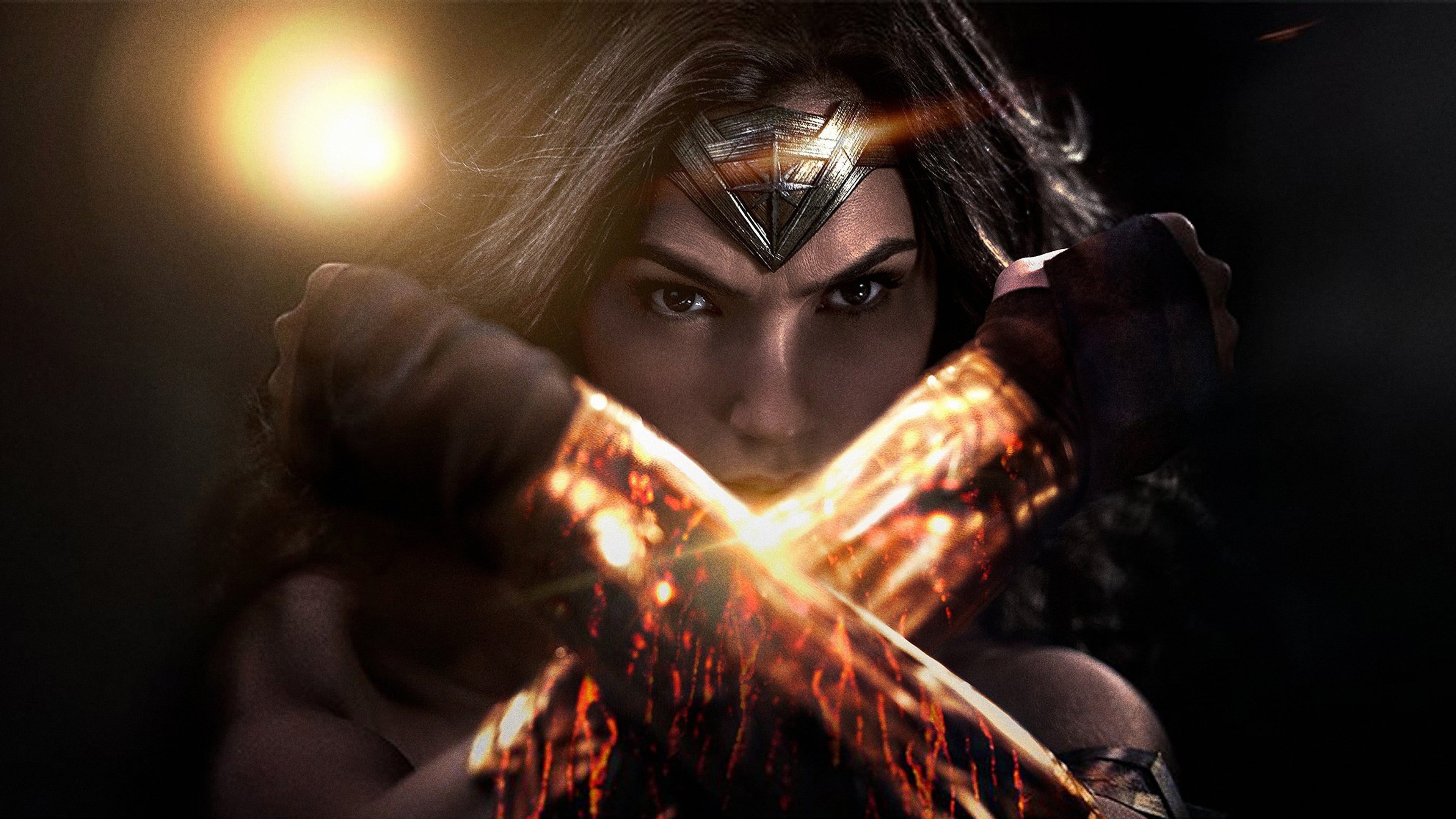 looking at camera, night, Gal Gadot, front view, aggression, portrait, DC Comics, 4K, headshot, looking, illuminated, young adult, gal, women, gadot, beautiful woman, HD Wallpaper