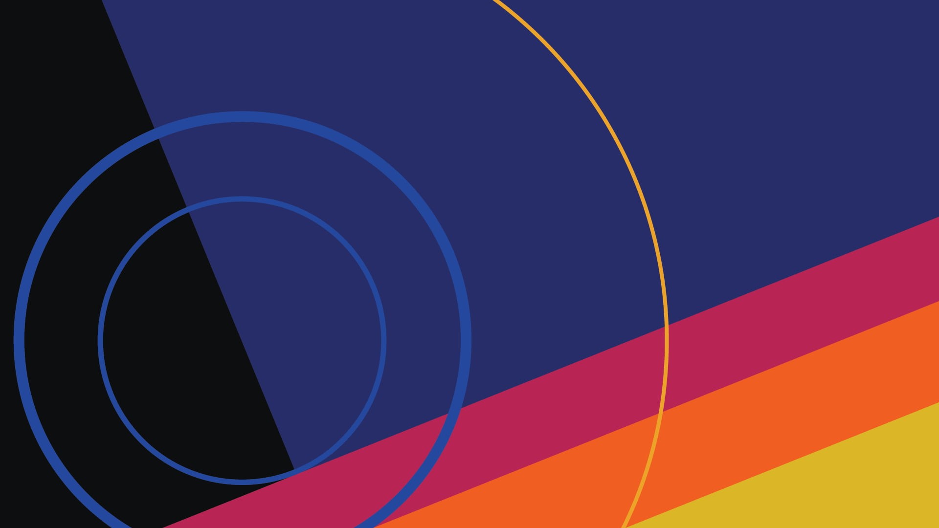 untitled, black color, purple, multi Colored, computer Graphic, curve, symbol, digital, yellow, blue, abstract, minimalism, shape, digital art, HD Wallpaper