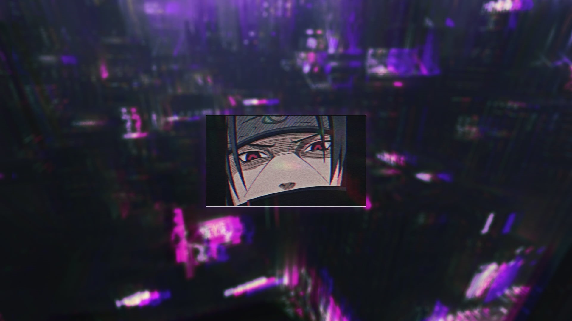 purple background, Uchiha Itachi, aestethic, 1080P, Naruto (anime), Uchiha clan, HD Wallpaper
