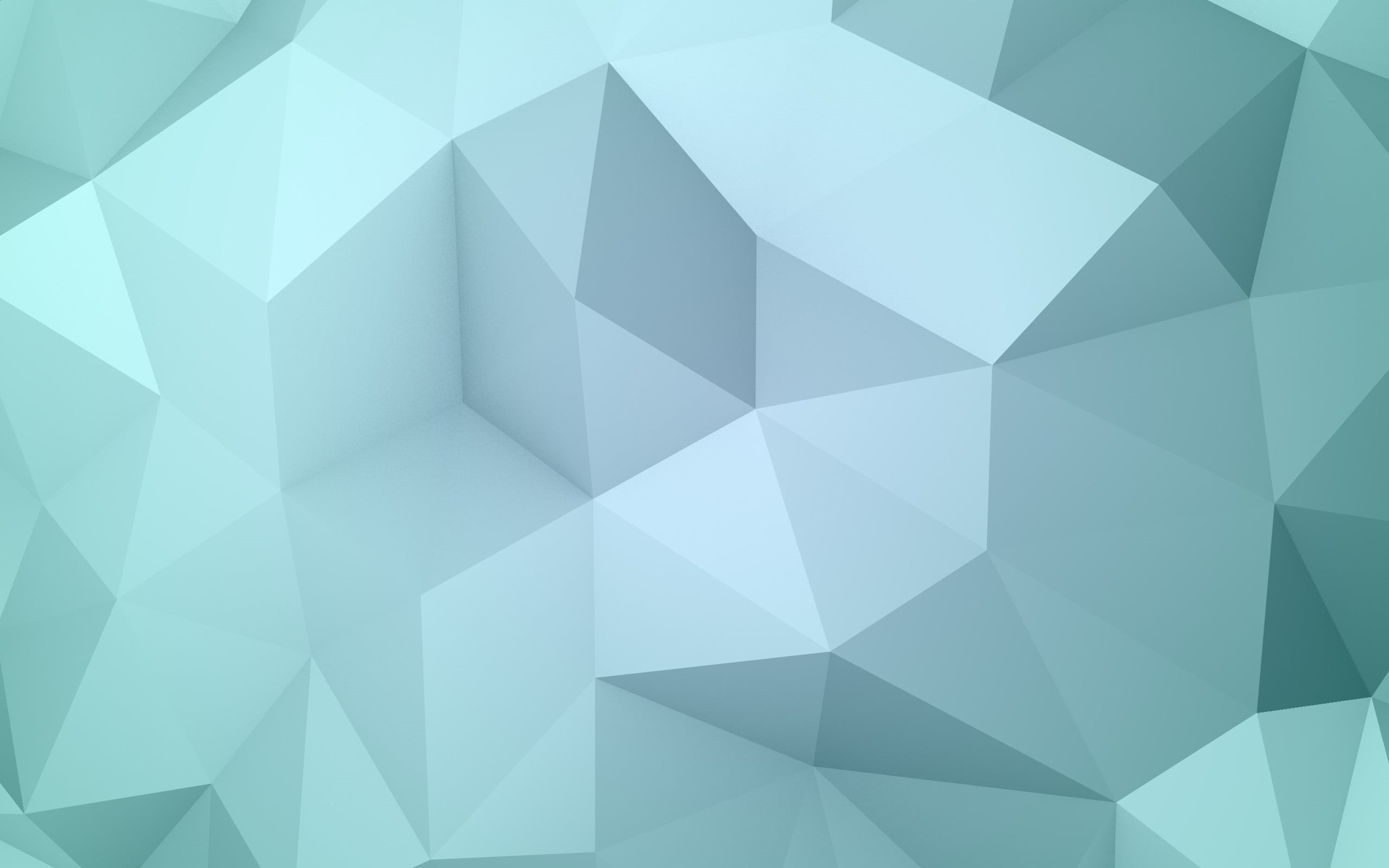 shape, light - natural phenomenon, design element, digital, design, blue, glass, d, glass - material, low poly, geometric shape, creativity, HD Wallpaper