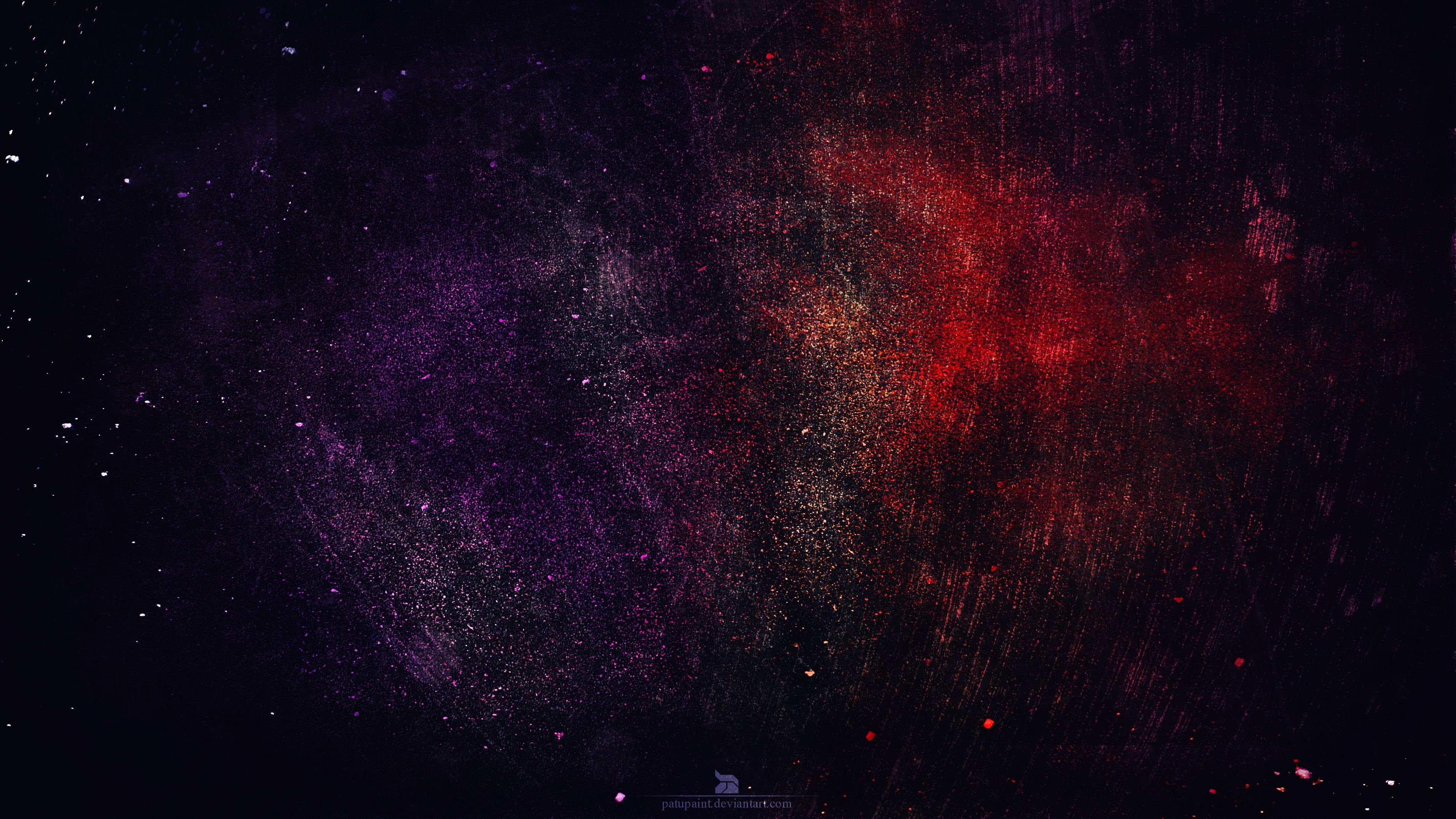 infinity, tranquility, night, illuminated, sky, nature, space and astronomy, red, space, tree, milky way, outdoors, tranquil scene, artwork, texture, star, HD Wallpaper