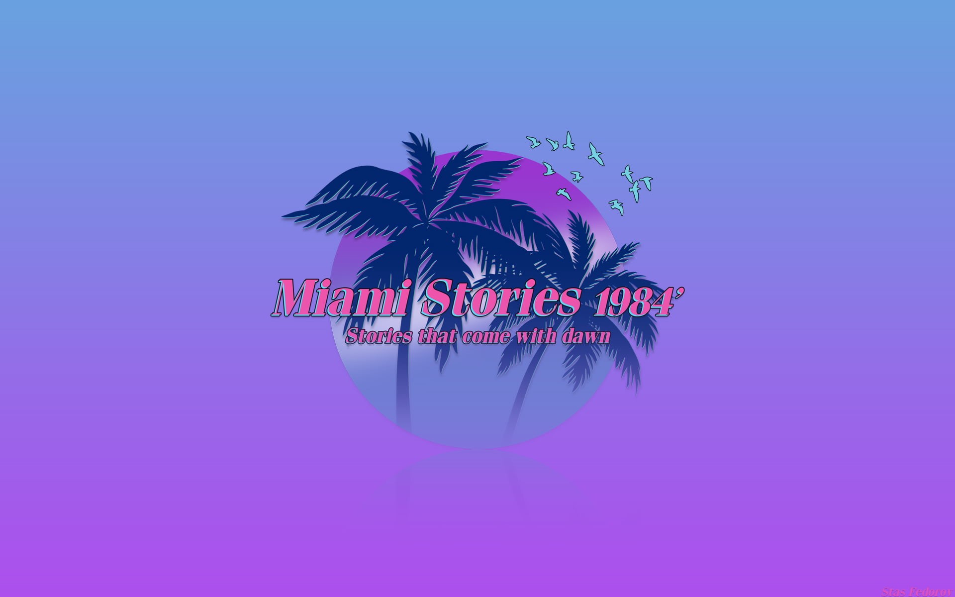 indoors, communication, text, neon, Miami, texture, palm tree, blue, new years eve, studio shot, leaf, single object, tropical climate, digital composite, HD Wallpaper