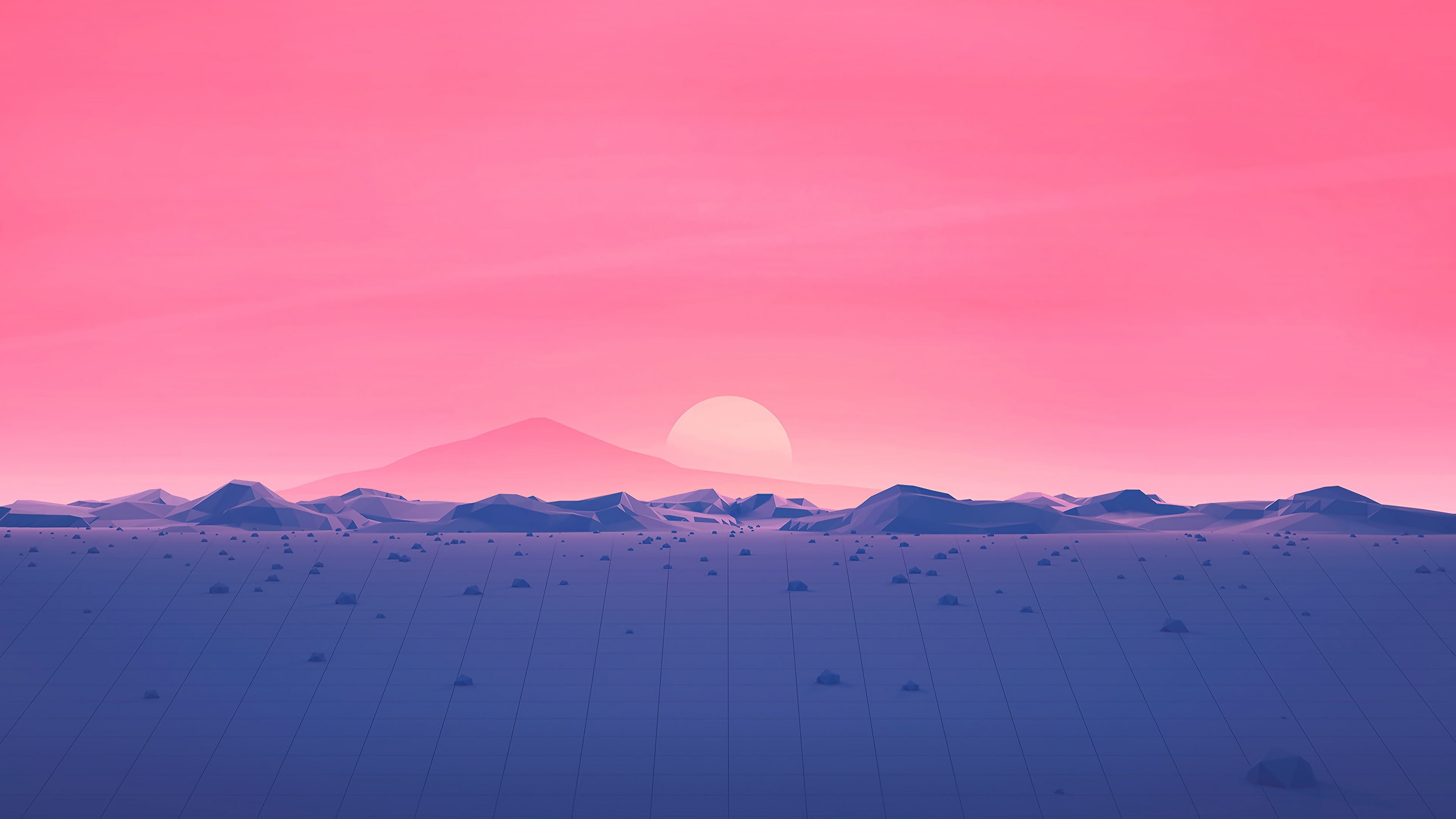 4K, The sun, 80s, Retrowave, Synthwave, Illustration, Landscape, Sunset, Star, New Retro Wave, Music, Background, Retrouve, Style, Synth, Neon, Sintav, HD Wallpaper