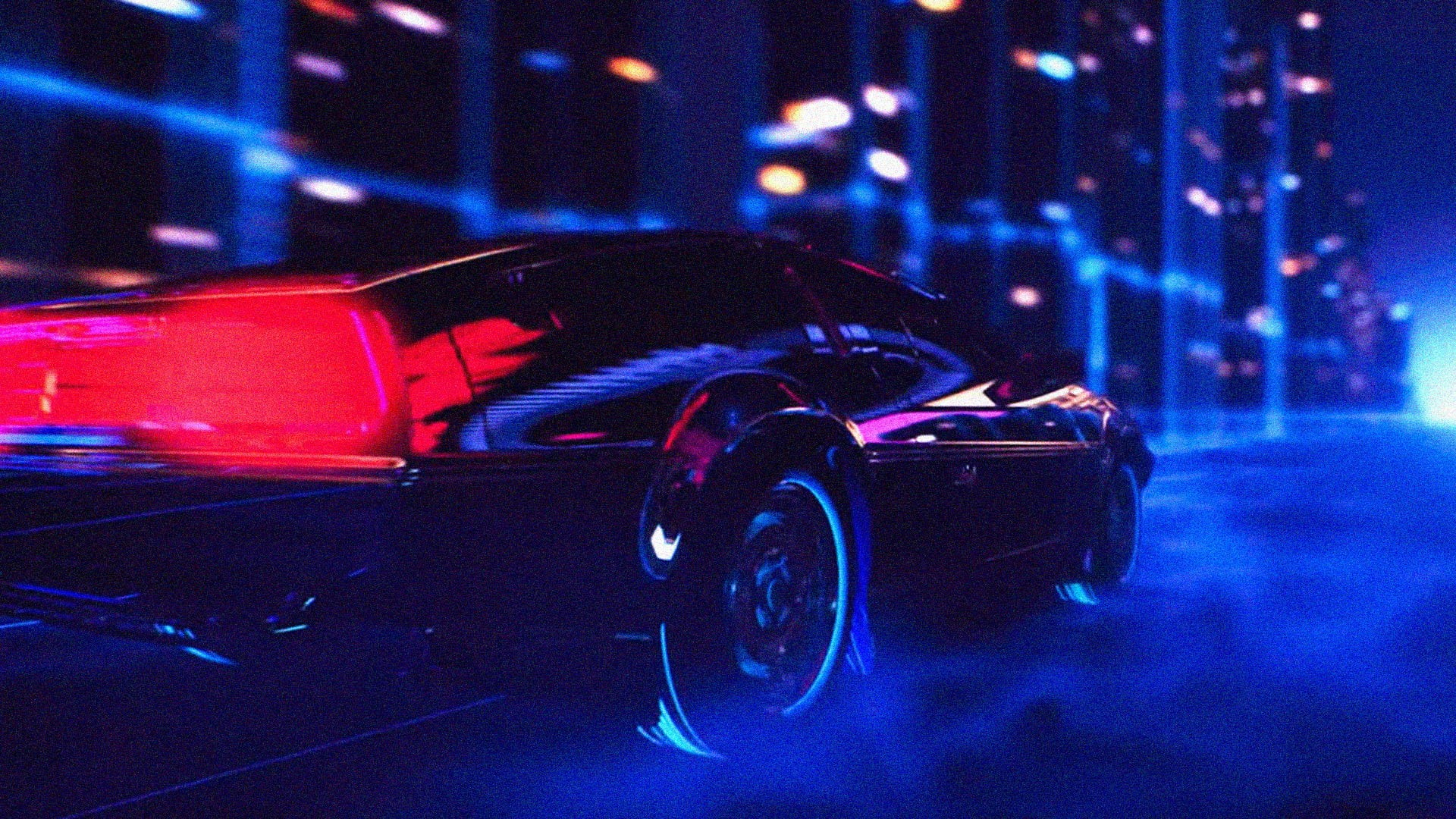 blurred motion, night, land vehicle, motor vehicle, architecture, speed, motion, street, focus on foreground, no people, built structure, luxury, HD Wallpaper
