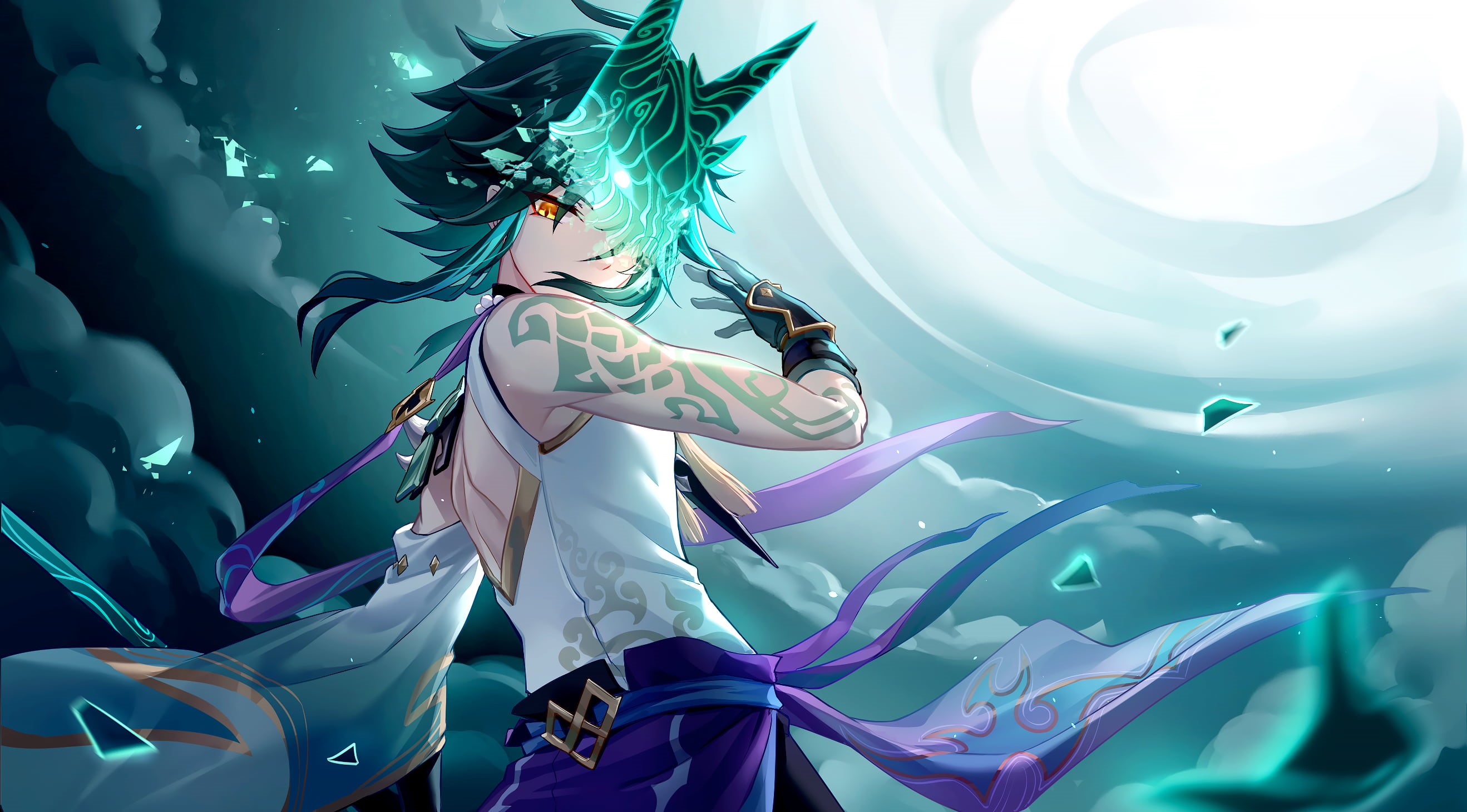 xiao, video game art, Genshin Impact, 2K, HD Wallpaper