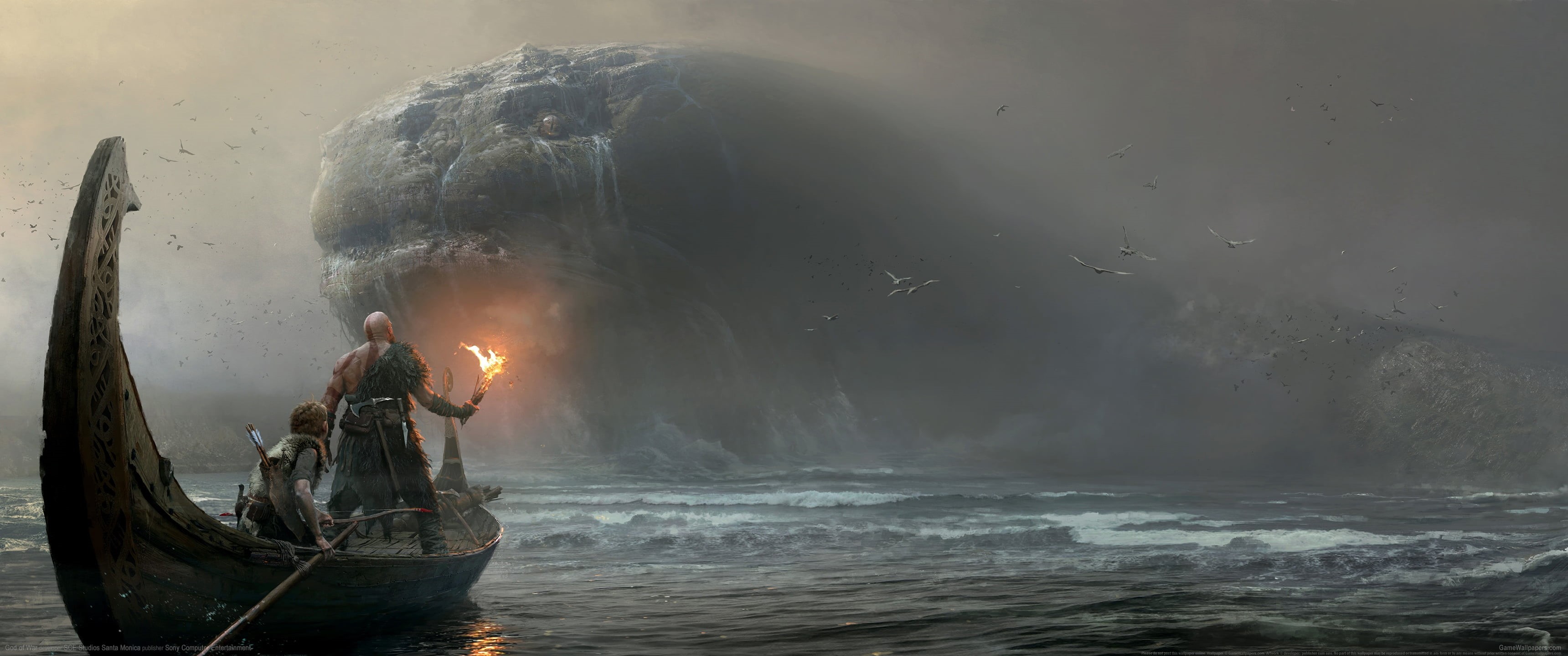 ultrawide, video games, God of War, ultra-wide, Video Game Art, God of War (2018), 2K, HD Wallpaper