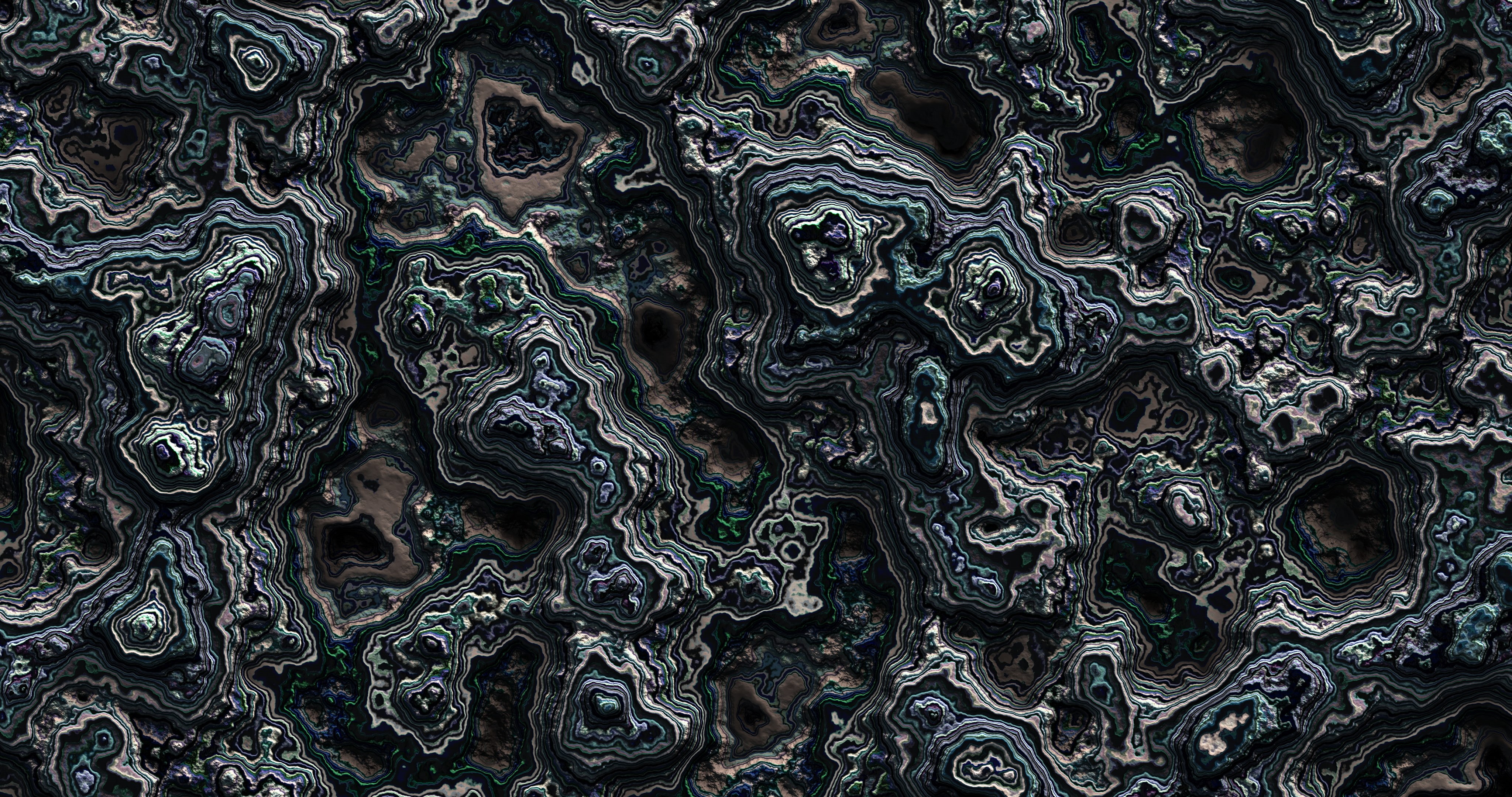 4K, artwork, abstract, digital art, 3D fractal, HD Wallpaper