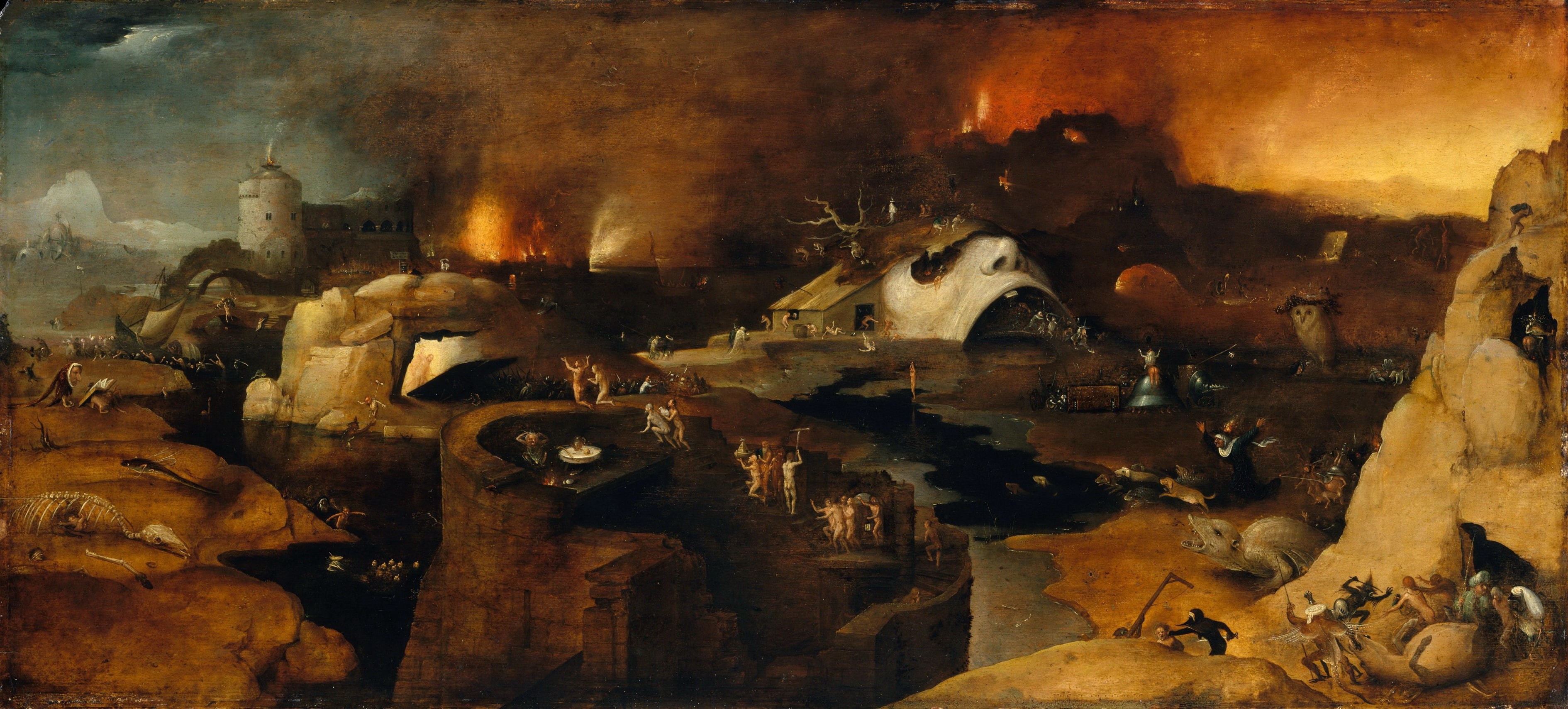 The descent of Christ into hell, Hieronymus BOSCH, 2K, 1550-1560, HD Wallpaper