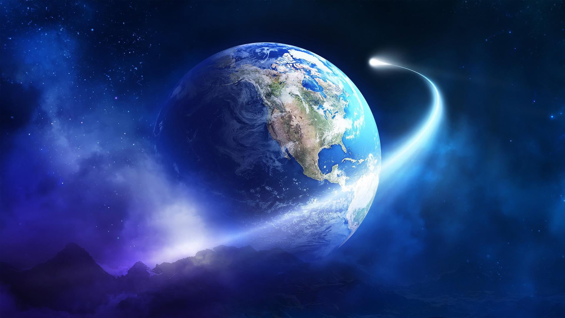 power in nature, light - natural phenomenon, flow, flame, atmosphere, shiny, color, pattern, astronomy, lens flare, satellite, jellyfish, water, satellite view, HD Wallpaper