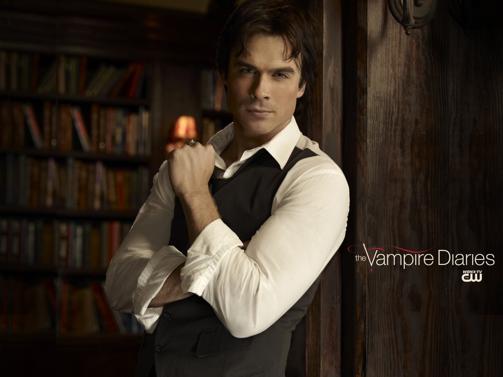 caucasian Ethnicity, 720P, expertise, male Beauty, book, males, vampire, the series, portrait, well-dressed, adult, success, waist up, looking, business, HD Wallpaper