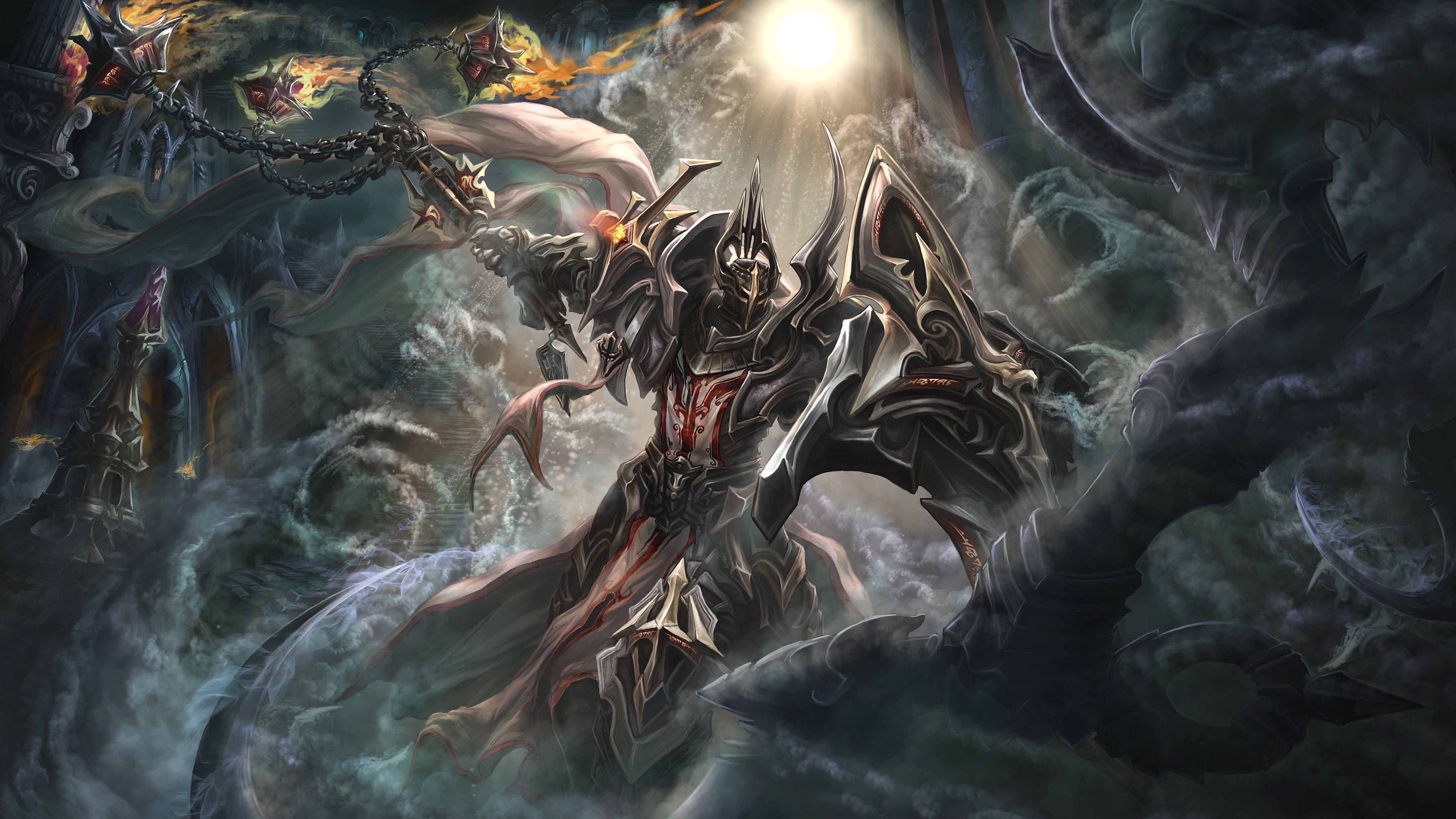 creativity, water, monster, large group of animals, close-up, digital, fantasy art, no people, Diablo III, nature, outdoors, sea, pattern, video games, HD Wallpaper