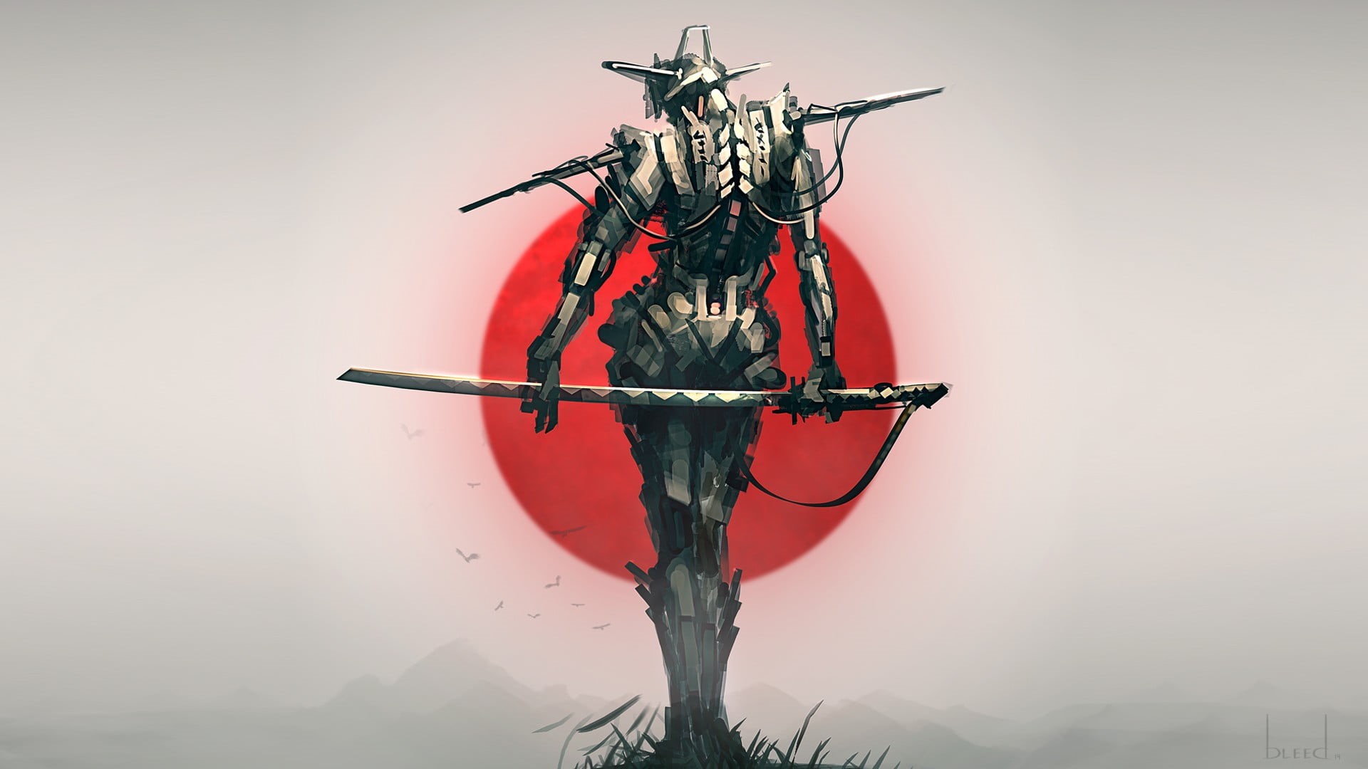 creativity, man, representation, day, black, 1080P, no people, water, samurai, holding, top, belief, religion, celebration, backgrounds, sword, HD Wallpaper