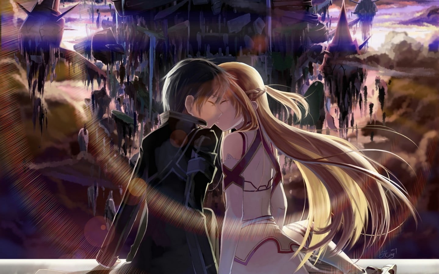 art, Sword Art Online, asuna, music, leisure activity, 720P, digital composite, waist up, lifestyles, online, front view, casual clothing, real people, HD Wallpaper