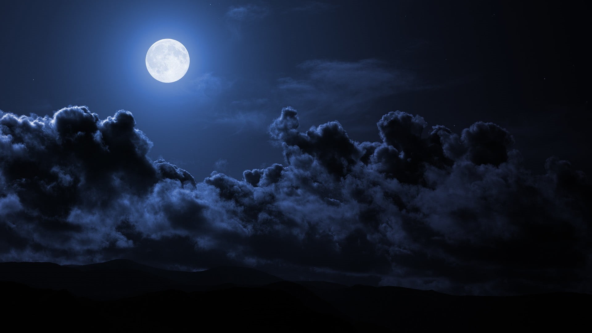 outdoors, cloudscape, astronomy, silhouette, scenics - nature, 1080P, cloud - sky, star - space, no people, illuminated, sky, nature, Moon, HD Wallpaper