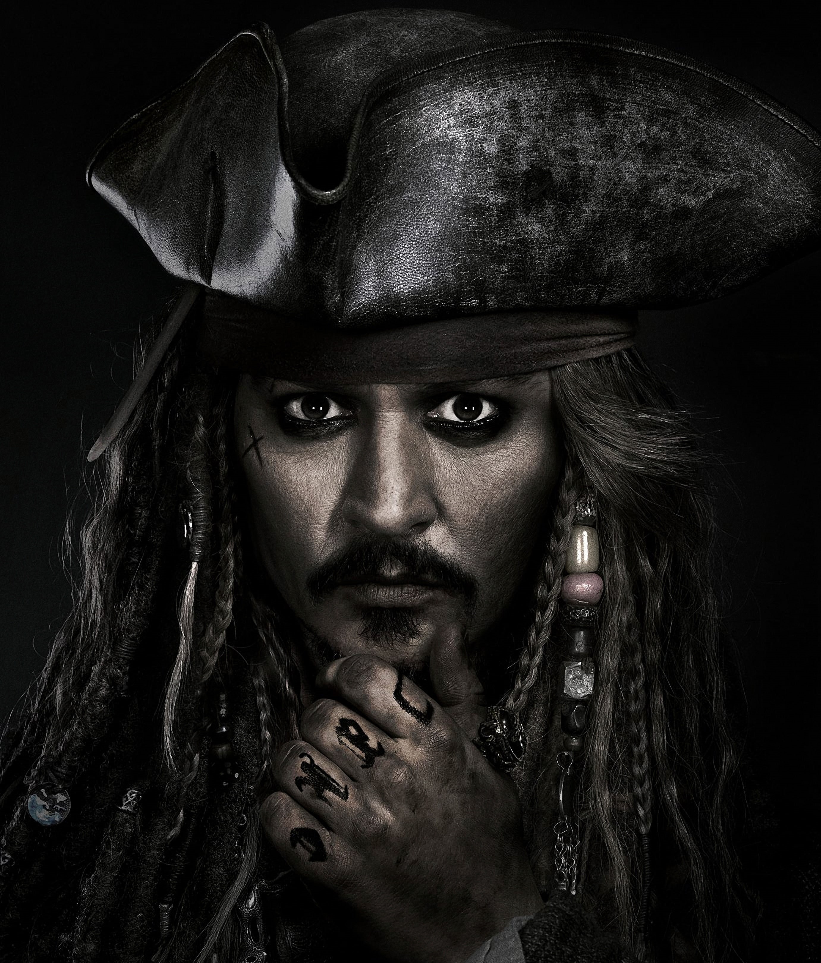 Pirates of the Caribbean: Dead Men Tell No Tales, Johnny Depp, 2K, Captain Jack Sparrow, Phone HD Wallpaper