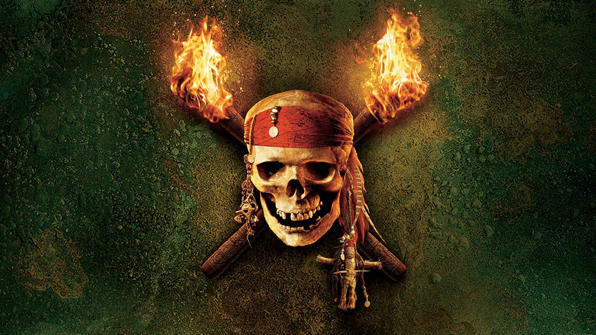 figurine, heat - temperature, Pirates of the Caribbean, Jack Sparrow, celebration, fire, spooky, mask, brown, head band, disguise, horse, skull, fear, sign, HD Wallpaper