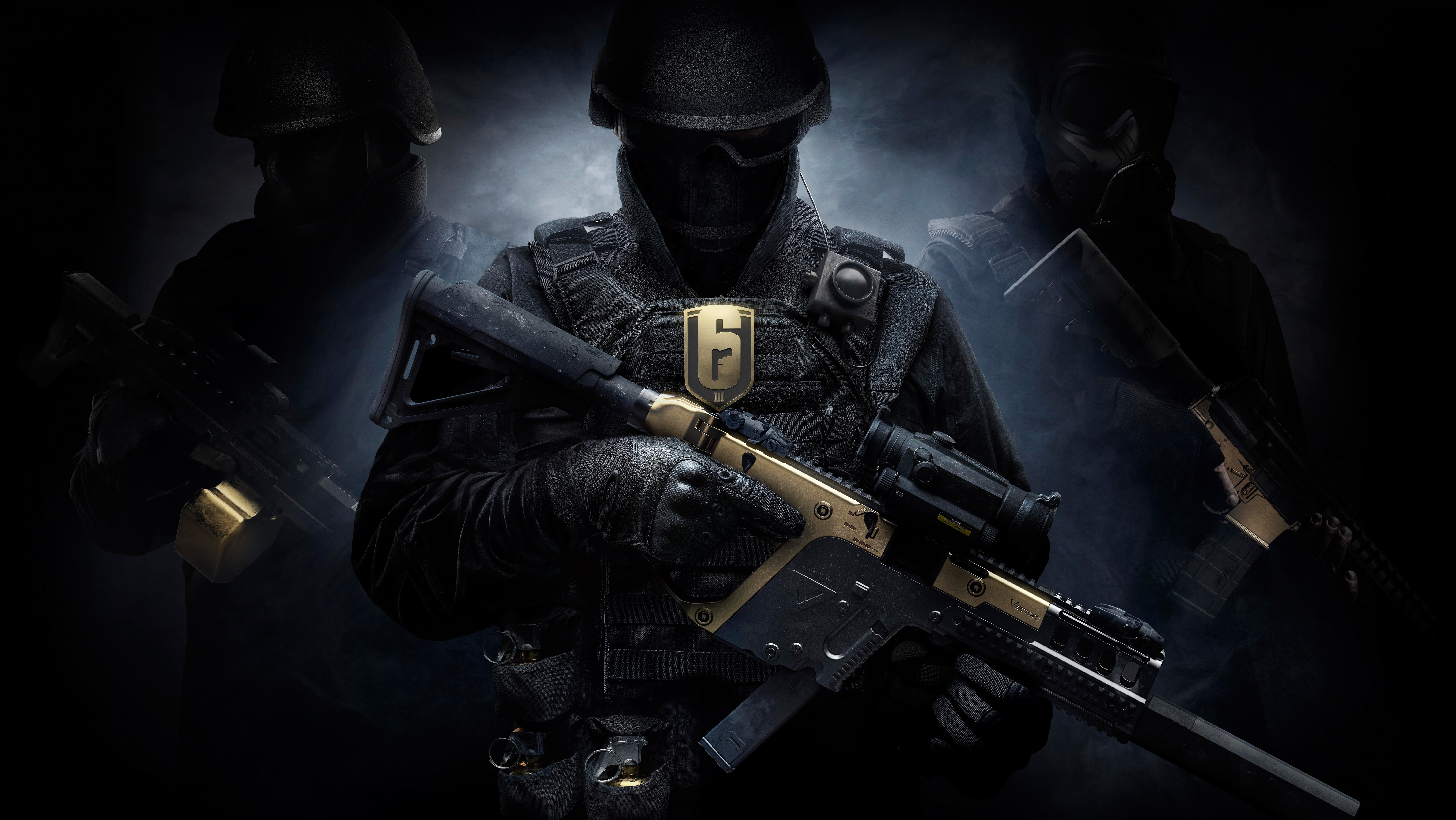 soldier, 5K, rifle, Ubisoft, holding, Tom Clancys Rainbow Six: Siege, Rainbow Six, HD Wallpaper