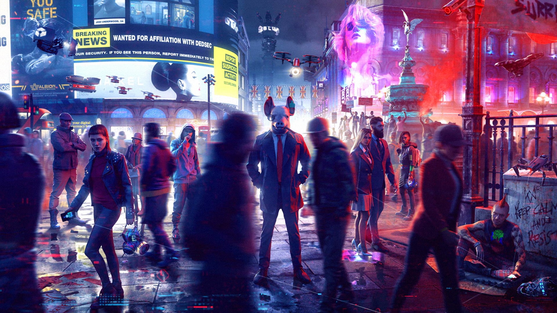 watch dogs legion, Video Game Art, 1080P, Ubisoft, video game characters, Watch_Dogs, HD Wallpaper