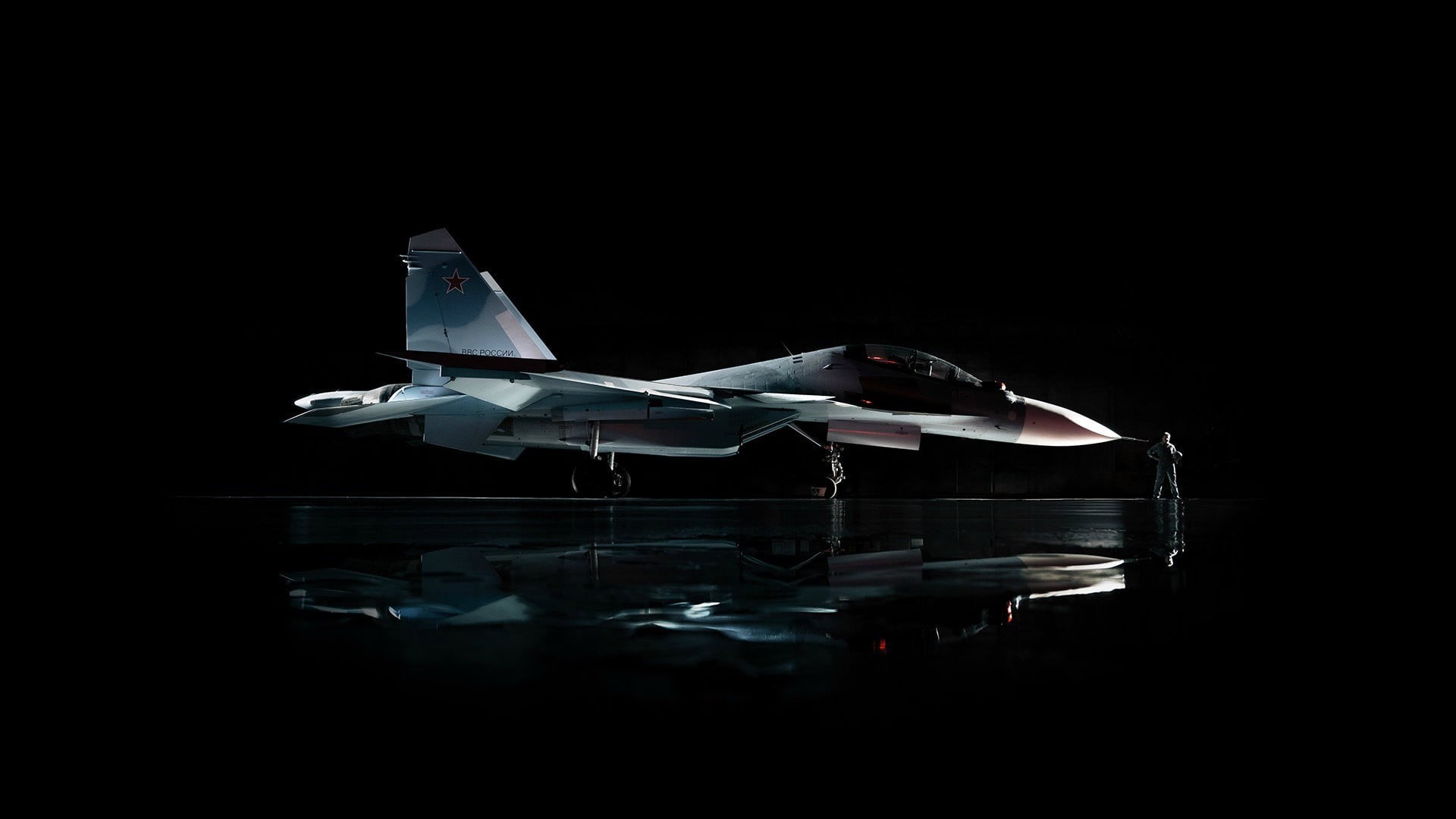 no people, white, nautical vessel, air vehicle, military aircraft, waterfront, 1080P, Russian Air Force, water, jet, copy space, military, studio shot, HD Wallpaper