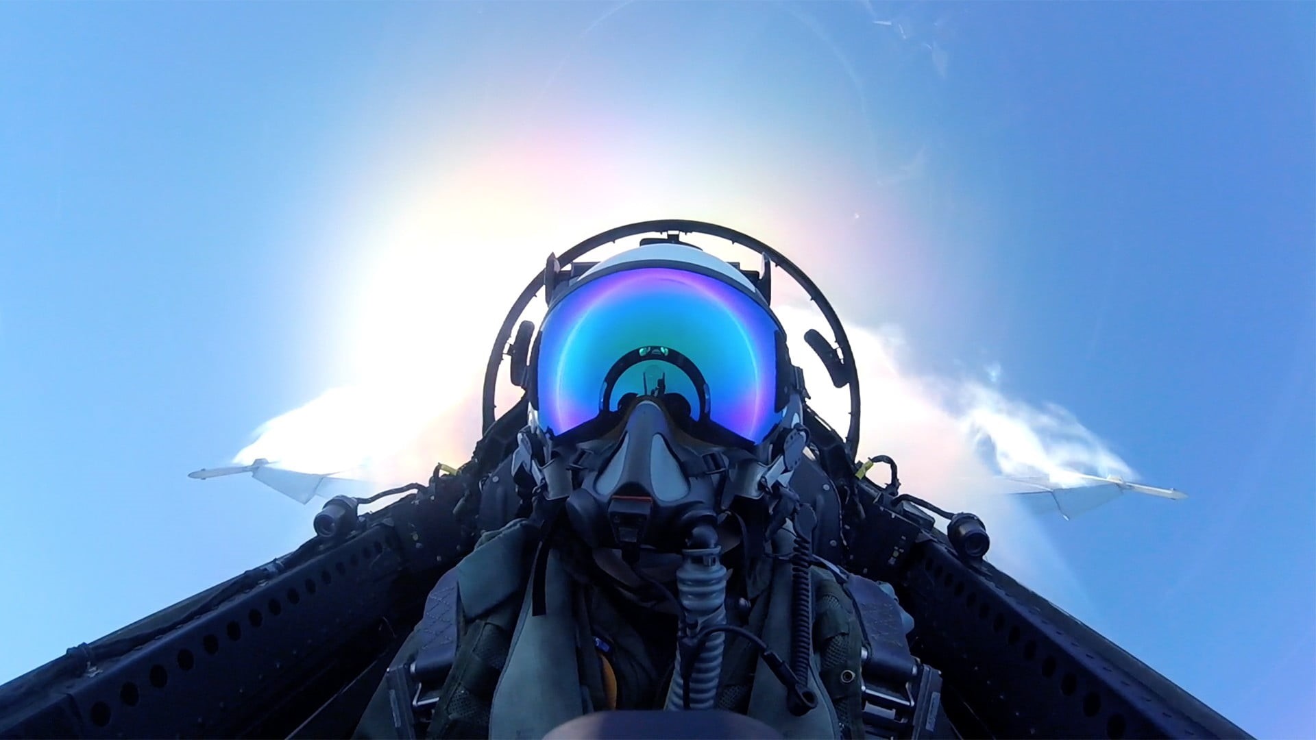 pilot, blue, military, plane, nature, one person, jet, day, air vehicle, Boeing F/A-18E/F Super Hornet, sky, airplane, human body part, front view, military aircraft, HD Wallpaper