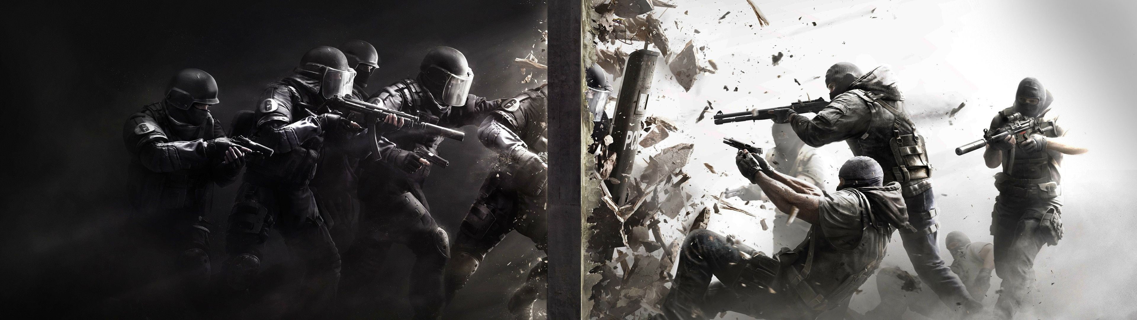 panoramic, architecture, rifle, poster, duel, transportation, aggression, real people, adult, violence, video games, call, machine gun, outdoors, HD Wallpaper