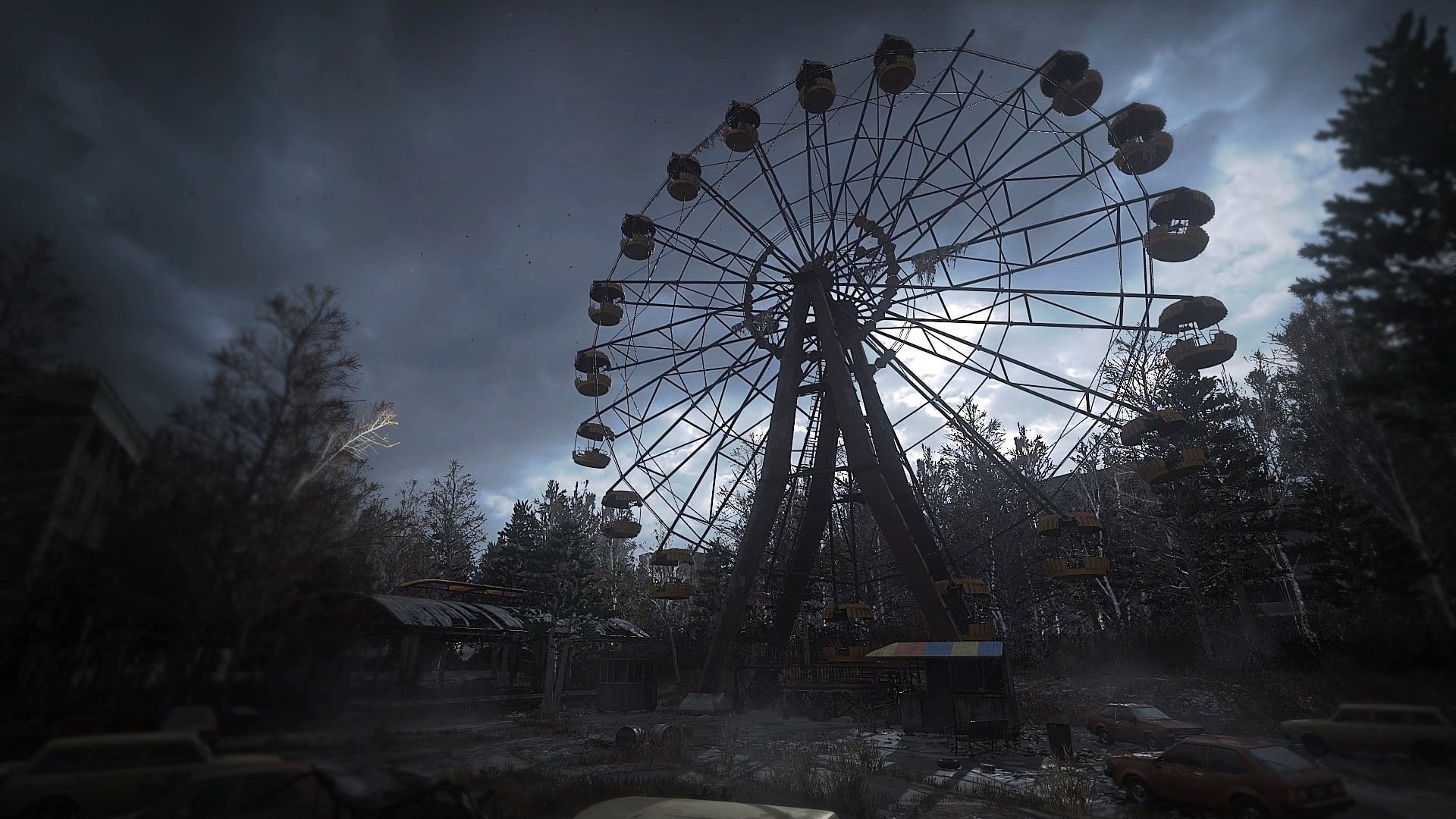 ferris wheel, 1080P, Chernobyl, Call of Duty 4: Modern Warfare, Pripyat, HD Wallpaper