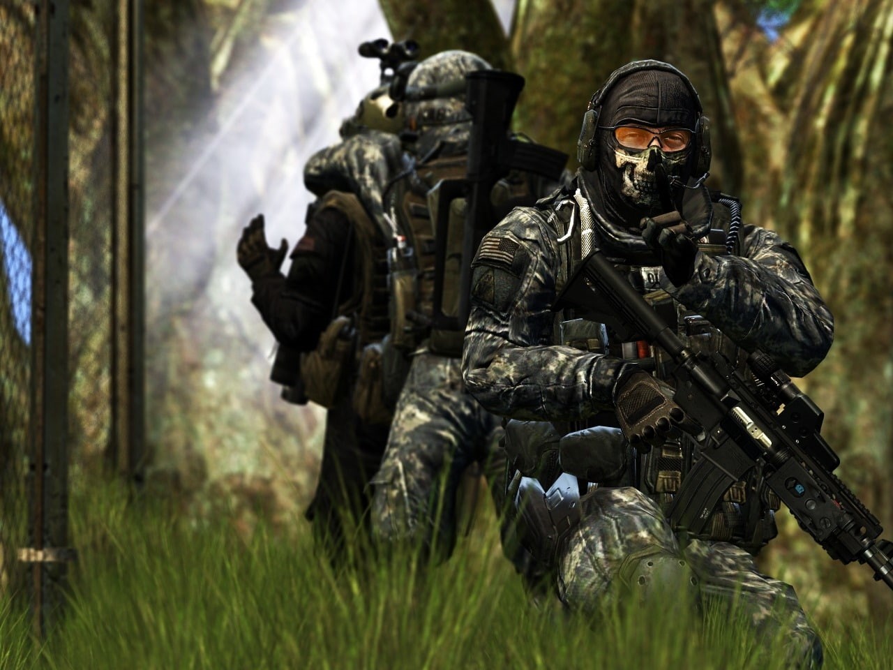 gun, modern, modern warfare 2, ghost, xbox 360, ps, games, call of duty modern warfare 2, xbox, soldier, hd, game, pc, ps3, duty, warfare, 720P, call of duty, HD Wallpaper
