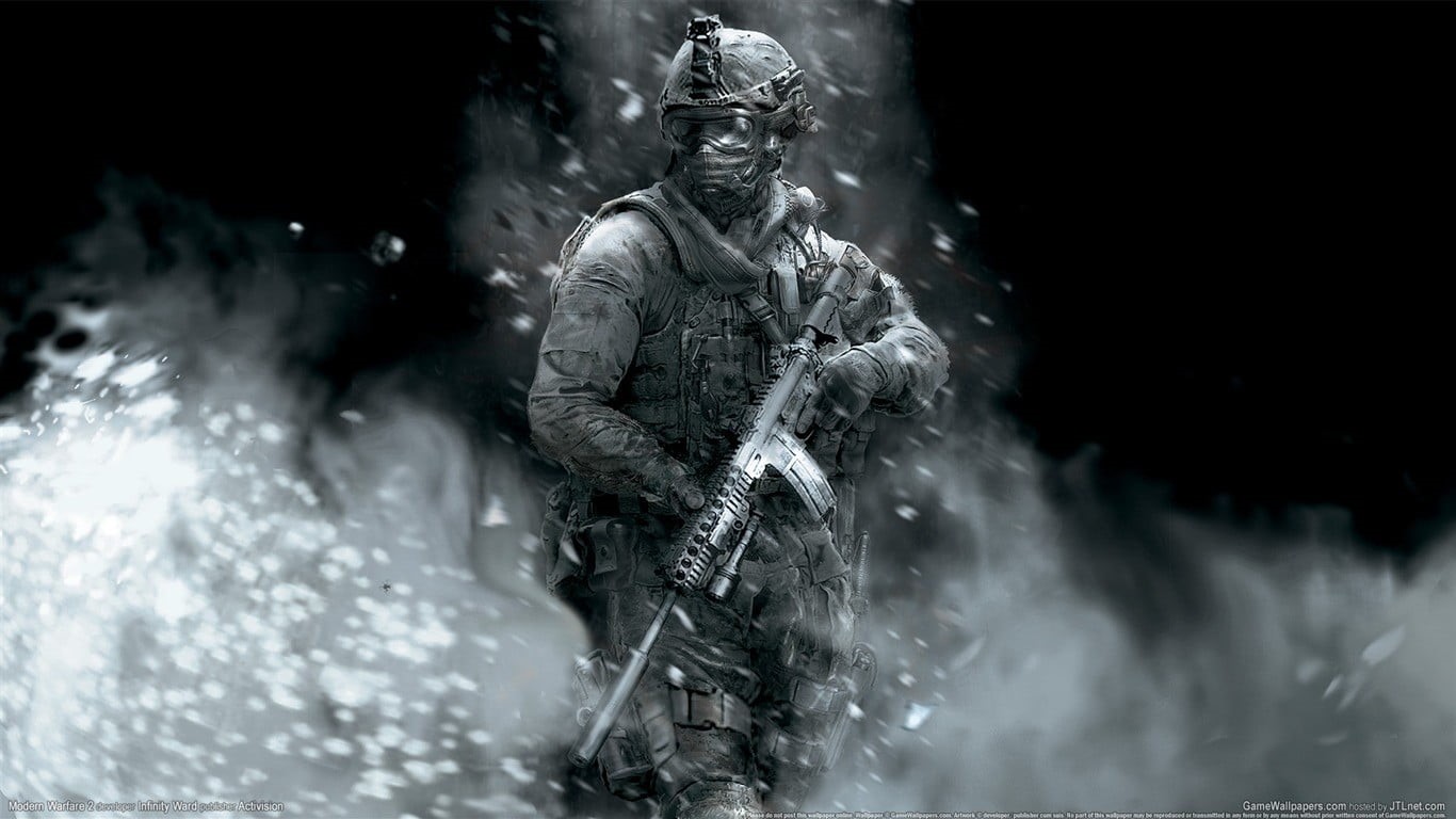 day, nature, people, holding, Call of Duty, water, real people, clothing, Call of Duty Modern Warfare 2, outdoors, splashing, digital, digital art, HD Wallpaper