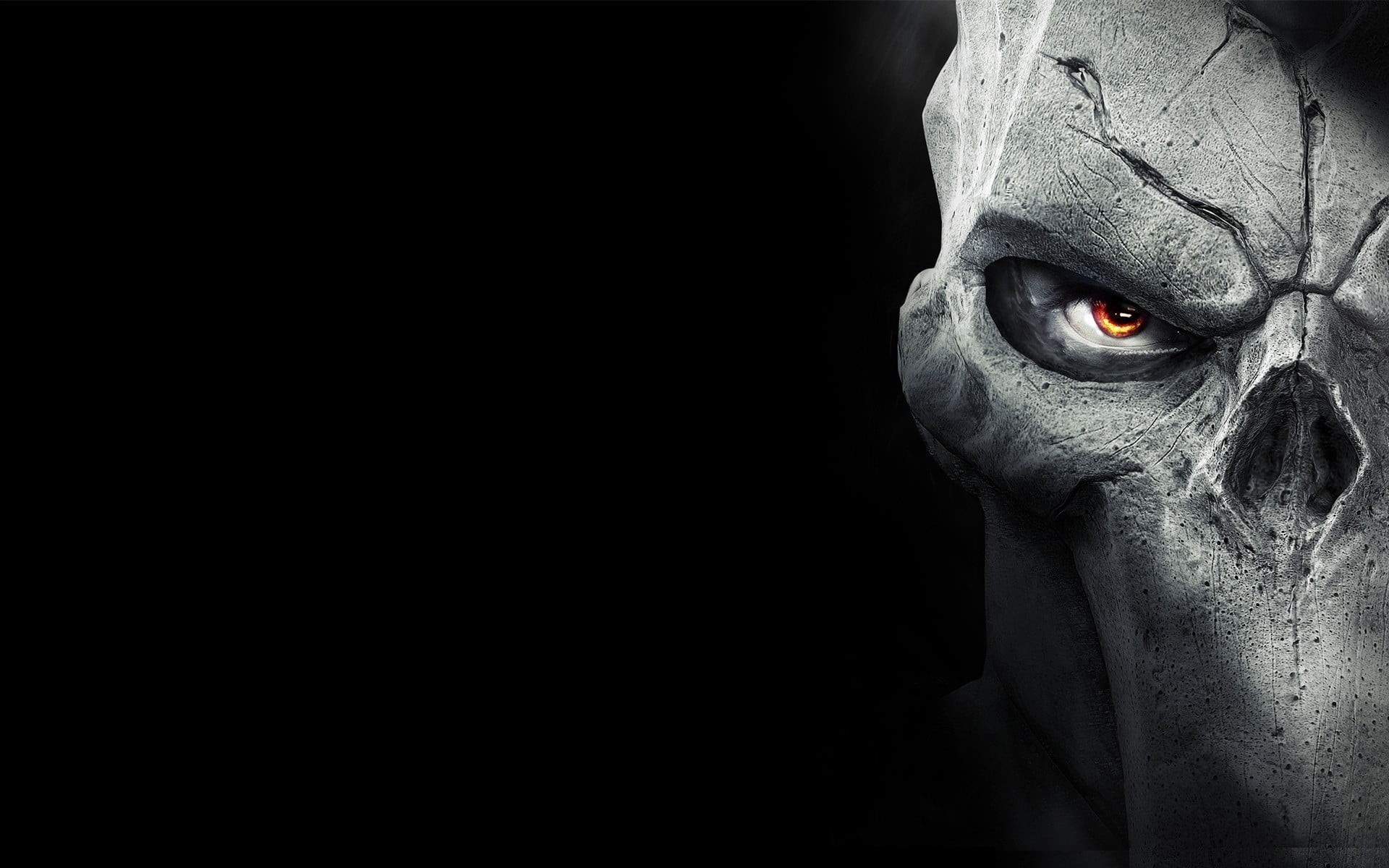 human body part, gray, horror, 1080P, mask, dark, obscured face, close-up, human face, halloween, portrait, celebration, video games, looking at camera, HD Wallpaper