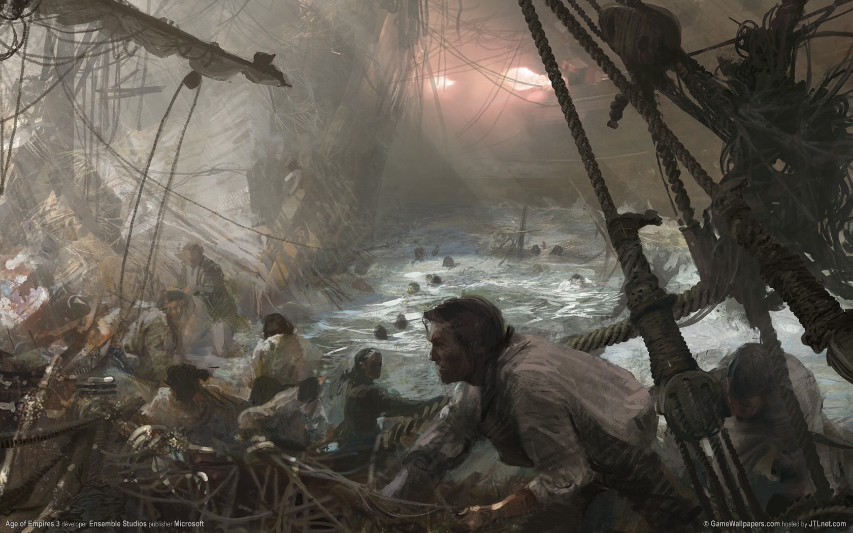 pirate, hd, sink, video games, ship, empires, 720P, age, HD Wallpaper