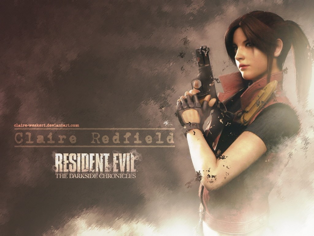art, hd, Video Games, games, evil, redfield, resident, 480P, x, Resident Evil, video, claire, HD Wallpaper