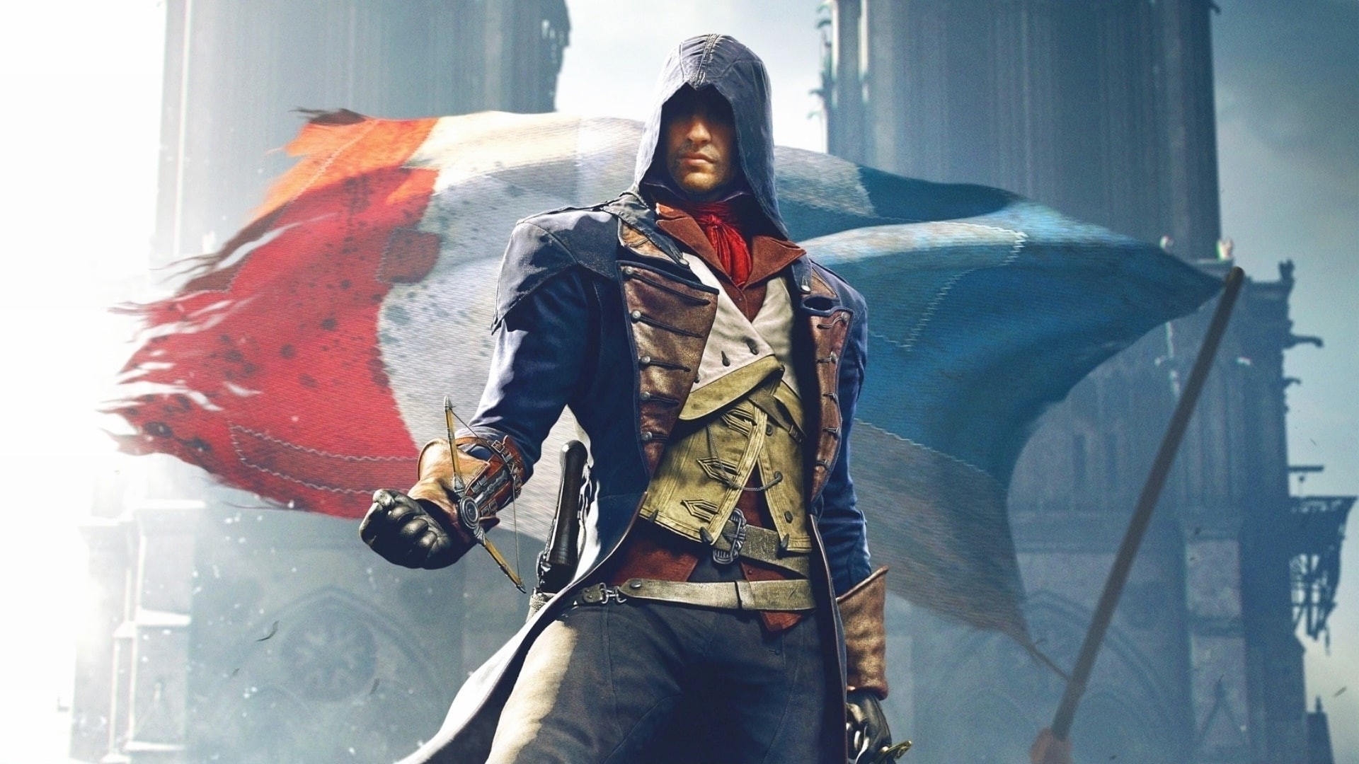 s, creed, flag, assassin, video games, hd, 1080P, hood, unity, HD Wallpaper