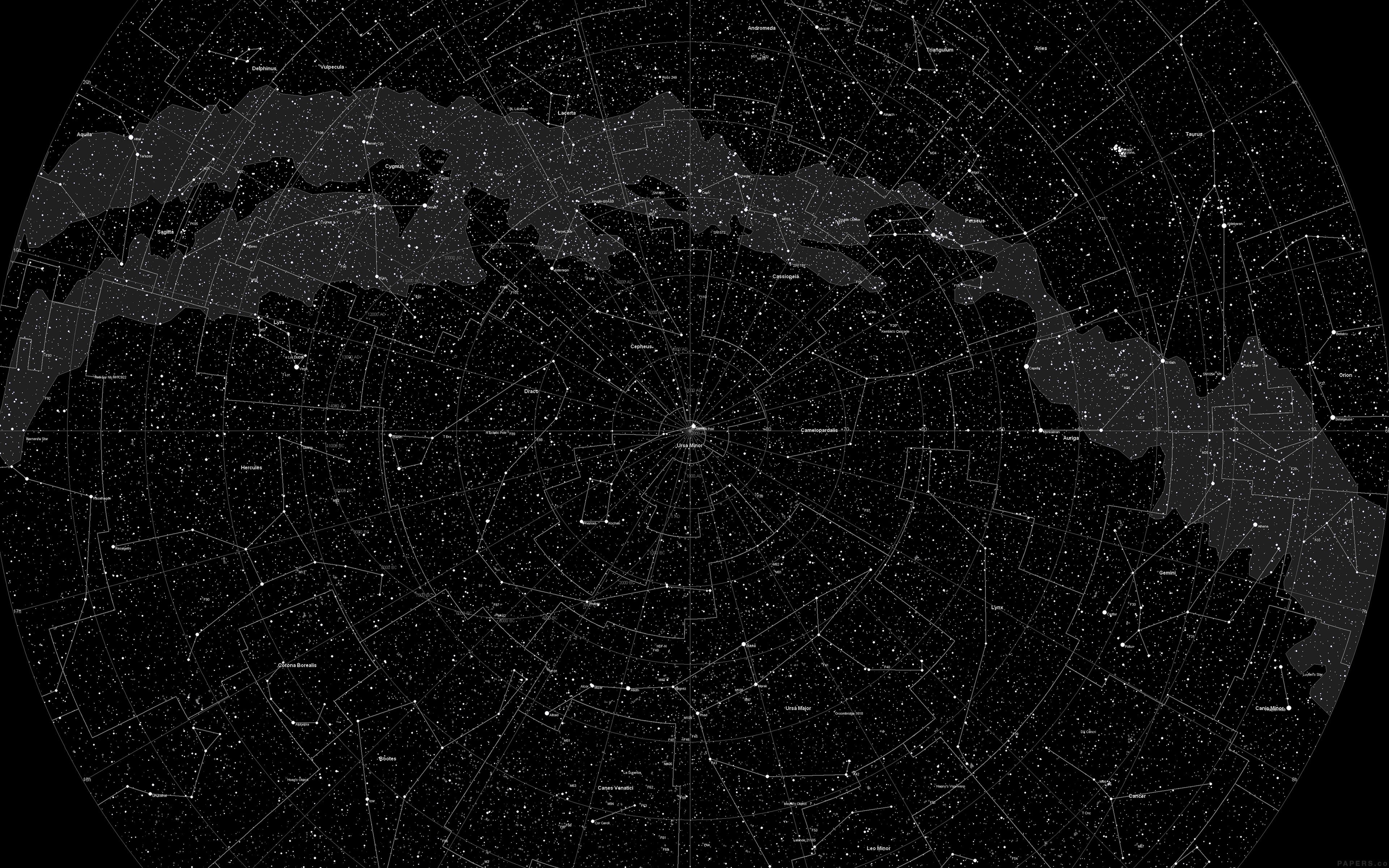 space, star, 4K, pattern, map, dark, HD Wallpaper