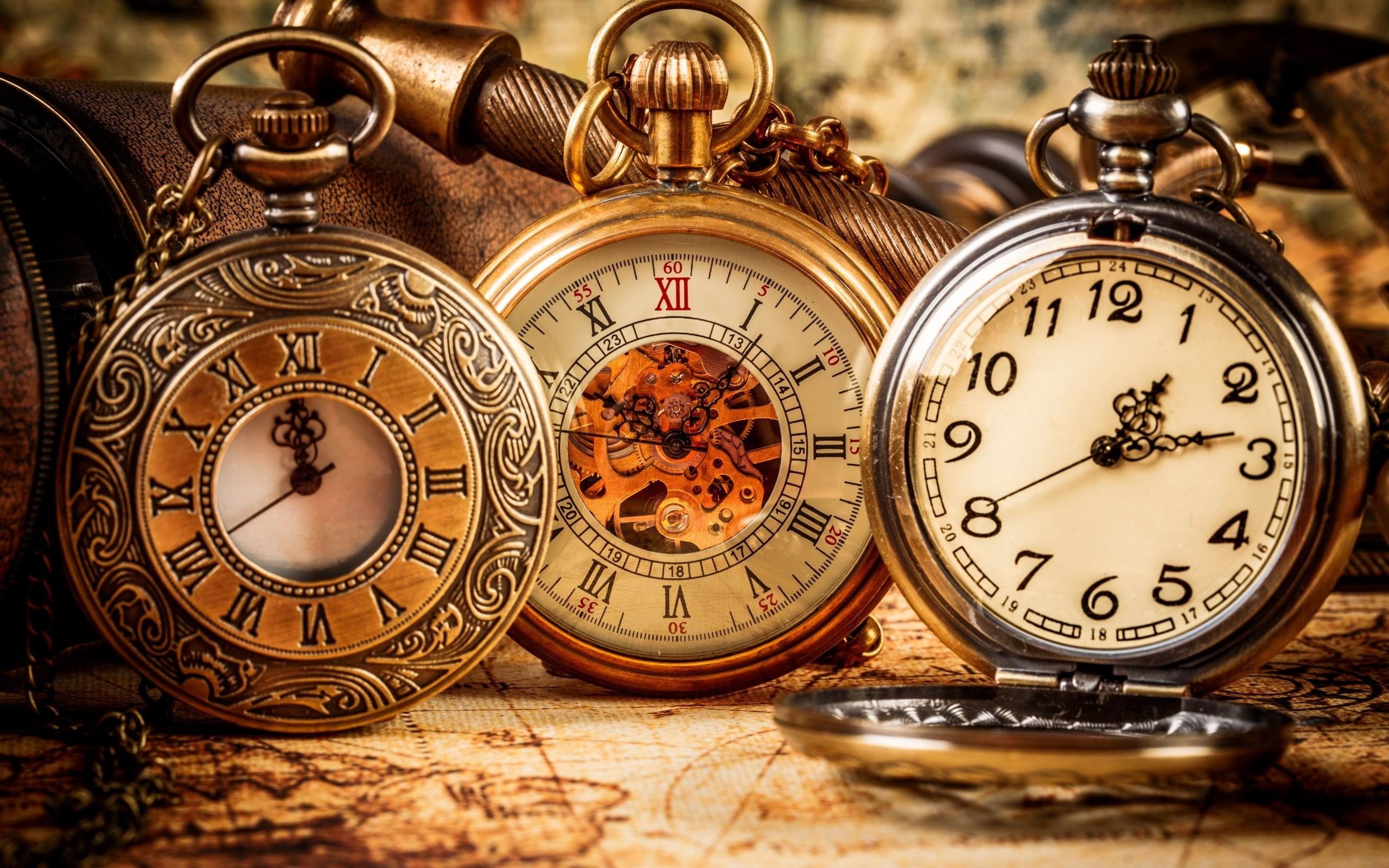 minute hand, close-up, brand, no people, zones, instrument of time, clock hand, three, clock, metal, watches, pocket watch, table, division, HD Wallpaper
