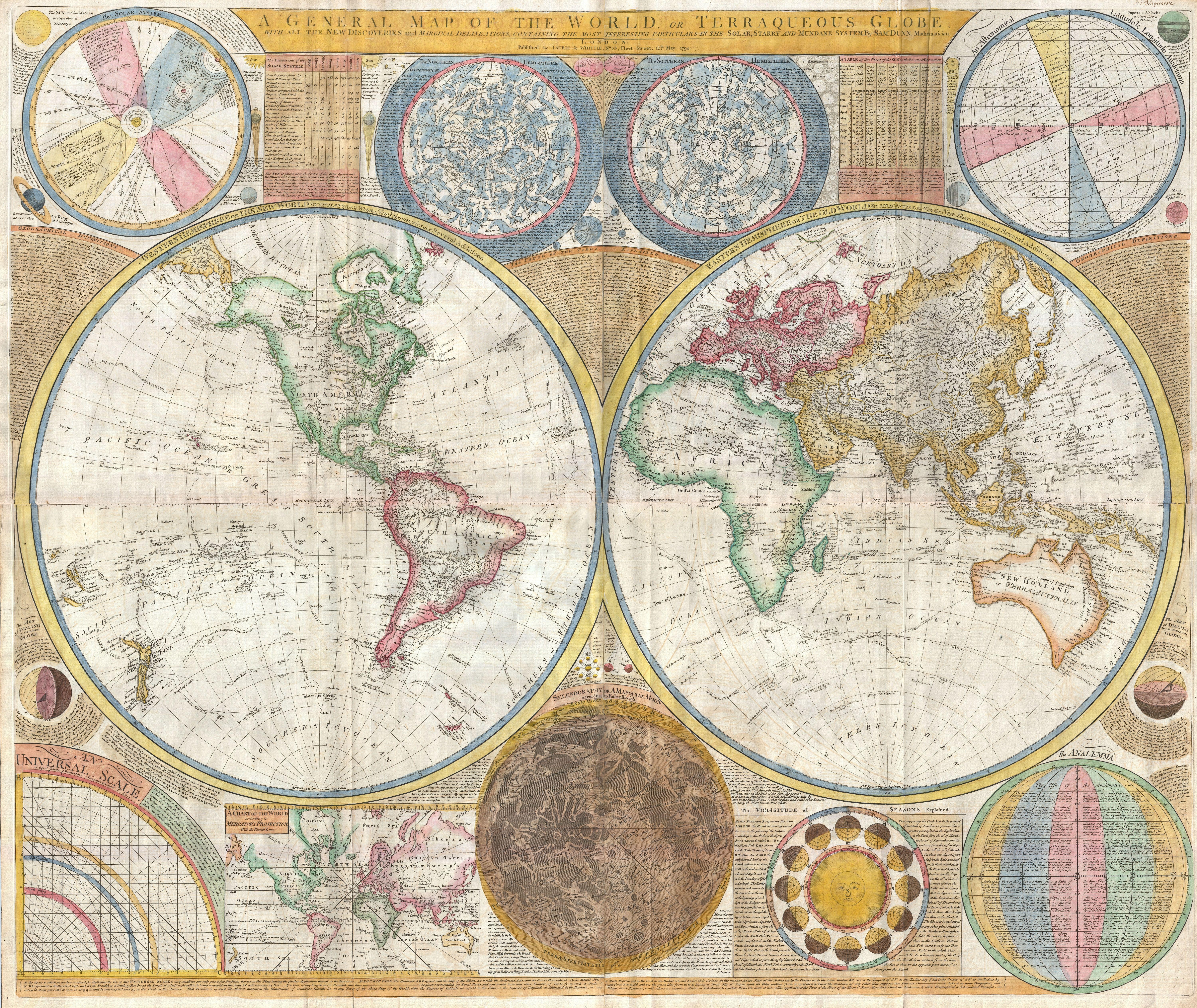 5K, map of the world, world map, globe - man made object, europe, south america, communication, 1794, travel, circle, territories, shape, global, no people, HD Wallpaper