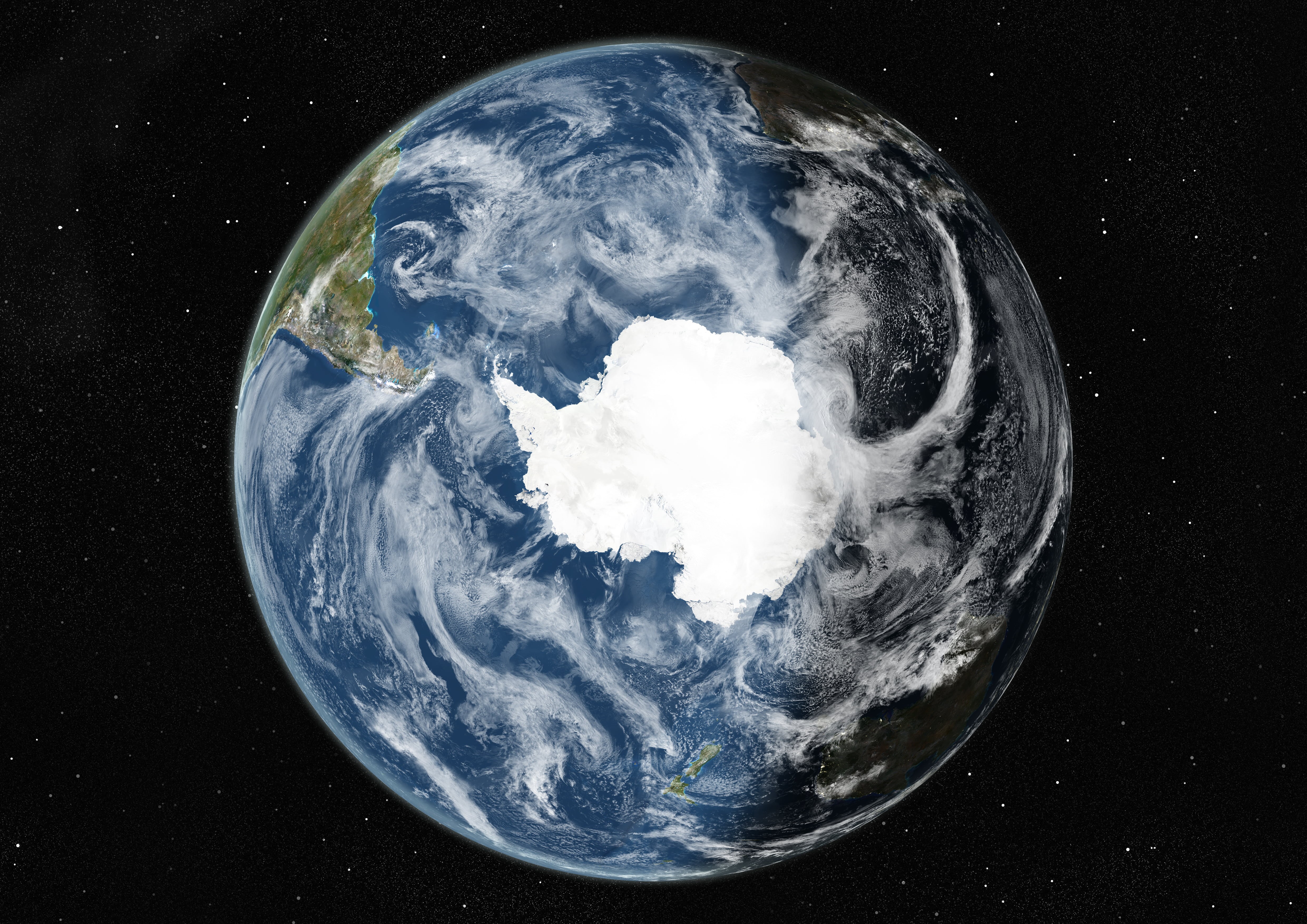 cloud - sky, astronomy, black background, world map, South America, sea, Antarctica, power in nature, topography, space, water, planet, continents, no people, HD Wallpaper