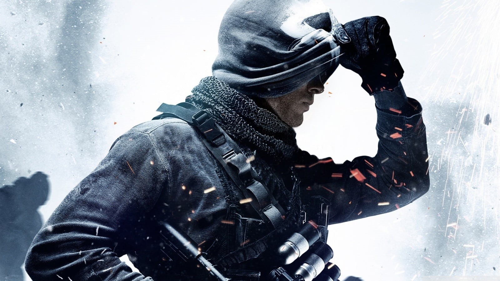 digital, ice, leisure activity, snowing, scarf, day, one Person, Call of Duty, artwork, people, photography themes, outdoors, sport, video games, winter, HD Wallpaper