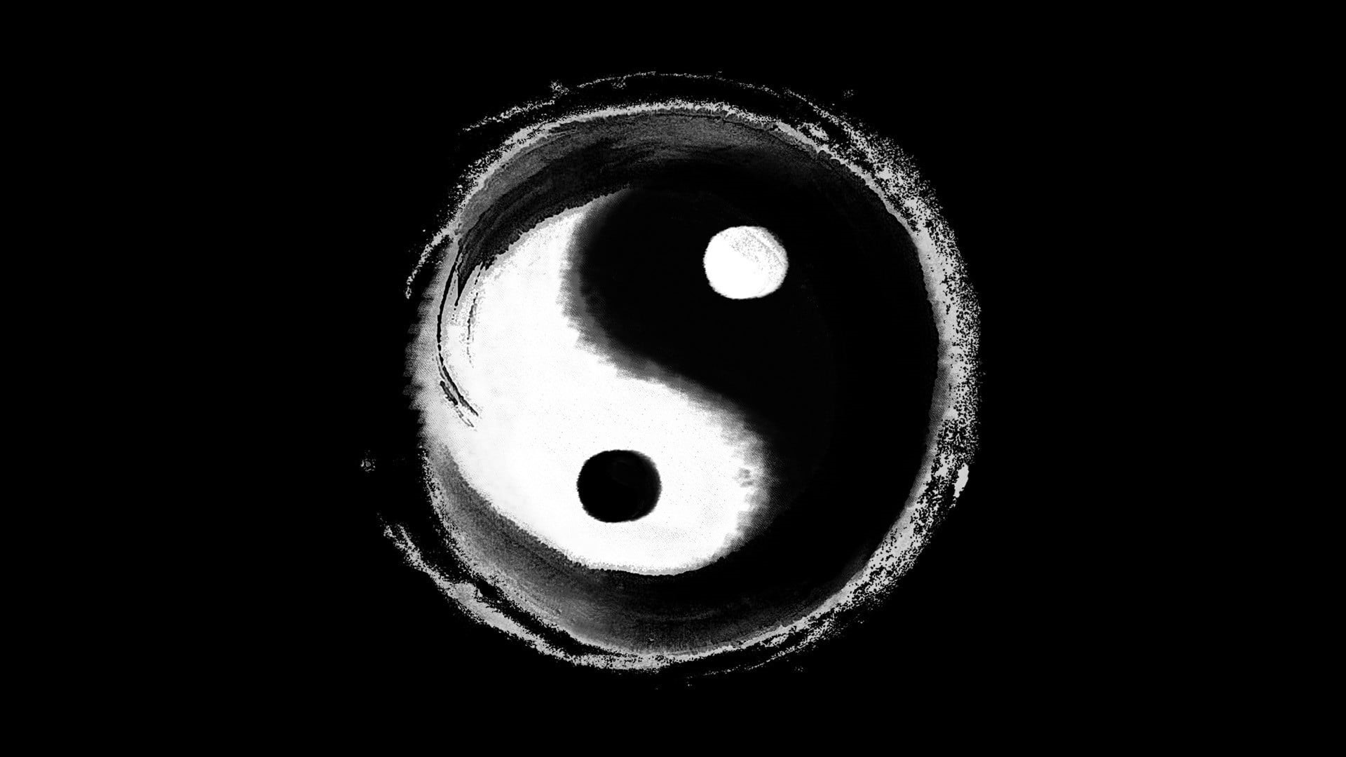 single object, cut out, circle, dark, still life, hole, yang, body part, portrait, no people, eye, minimalism, black color, shape, indoors, geometric shape, HD Wallpaper