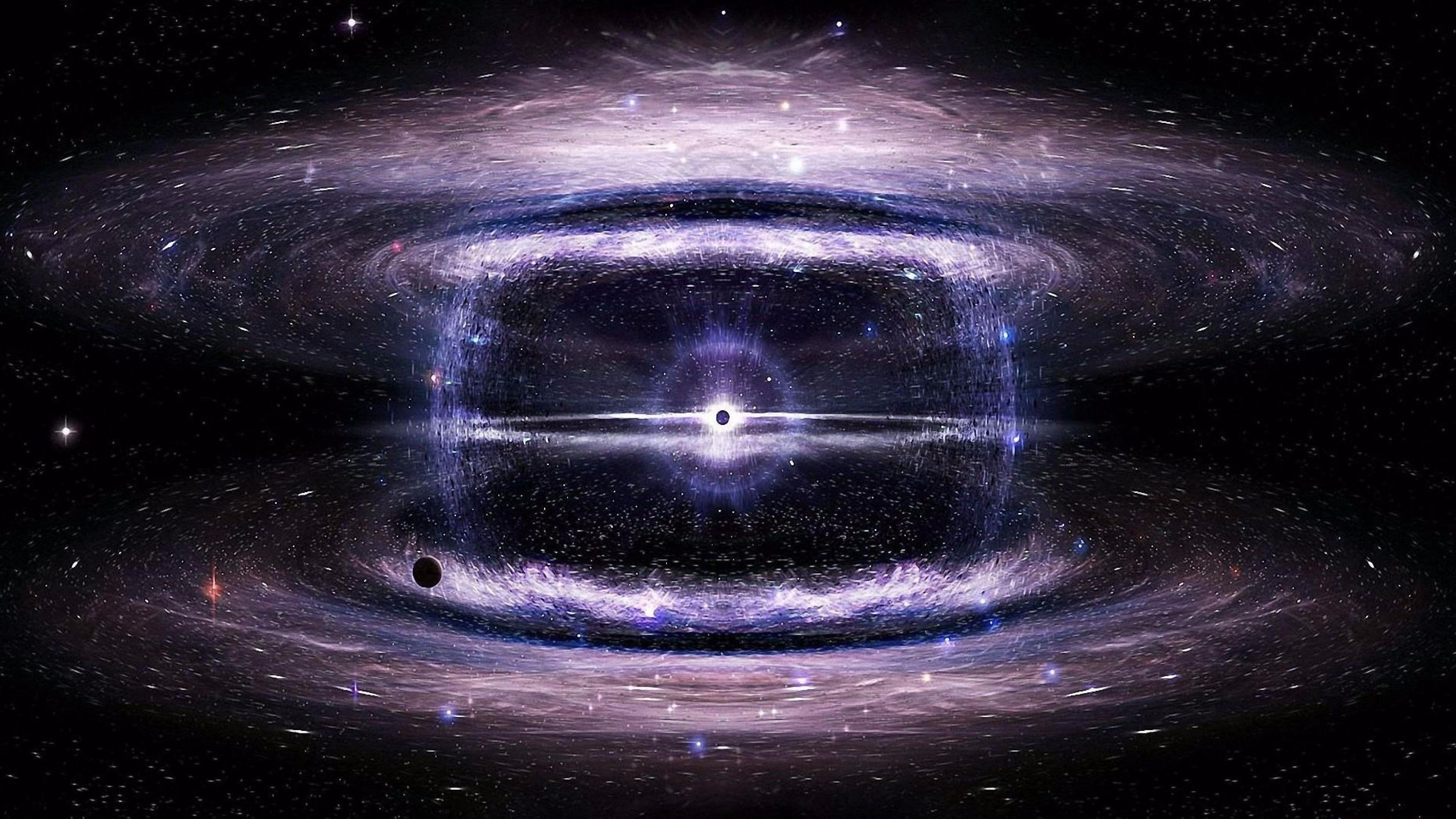 radiation, 4K, black hole, cosmos, space, energy, space art, universe, HD Wallpaper