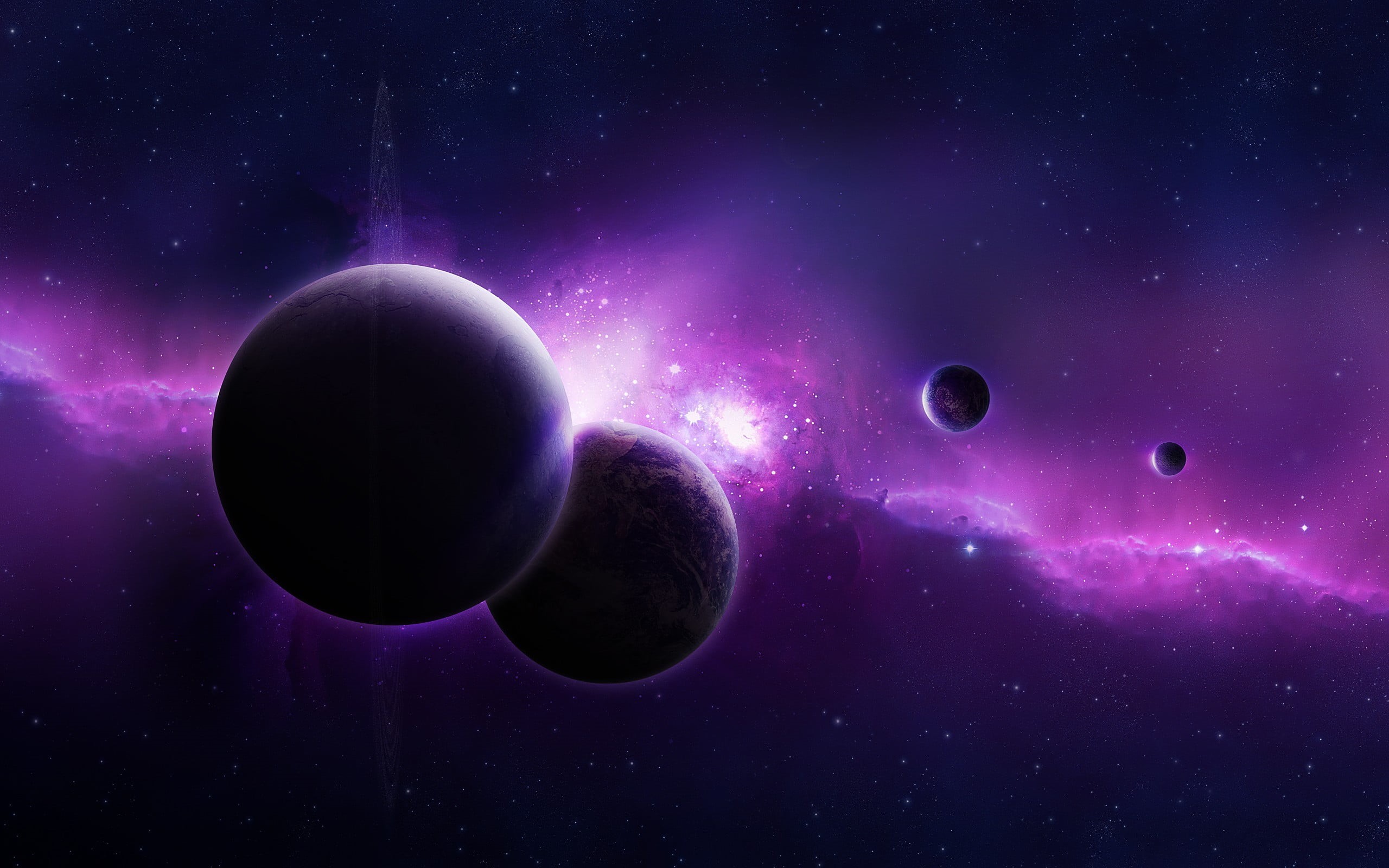 space art, light - natural phenomenon, geometric shape, abstract, space, circle, black color, no people, orbiting, astronomy, planet - space, 2K, night, HD Wallpaper