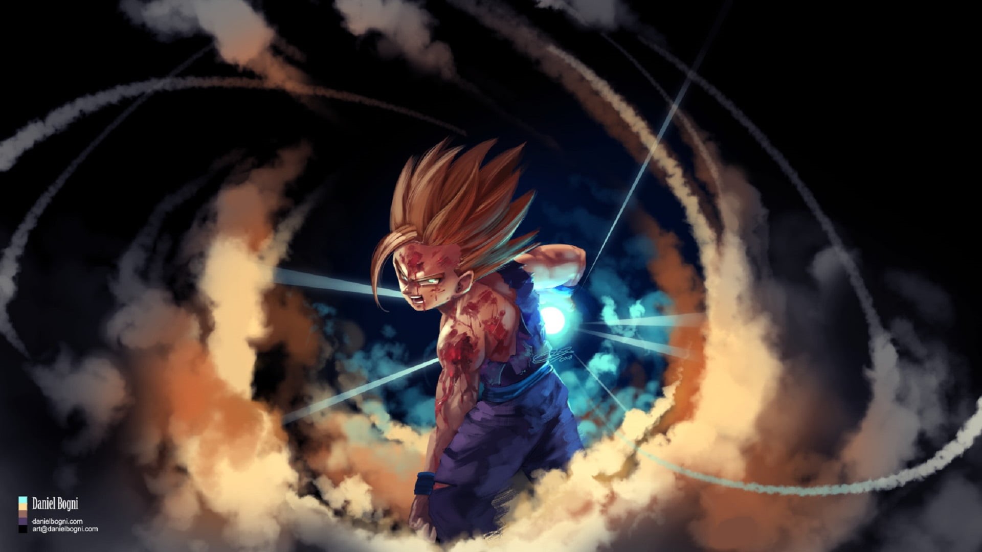 Gohan (Dragon Ball), Dragon Ball Z, Dragon Ball, Kamehameha, 1080P, HD Wallpaper